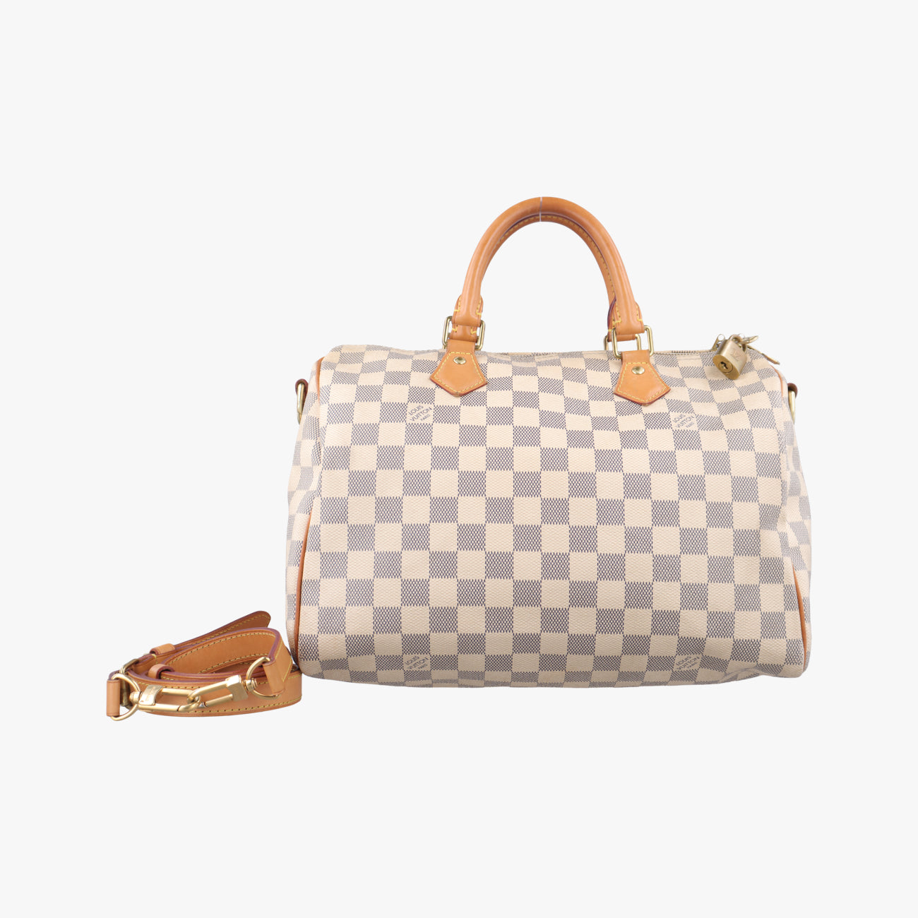 Pre-owned Louis Vuitton Speedy 30 Azur Damier Canvas N41533 shoulderbag | stylenewstar