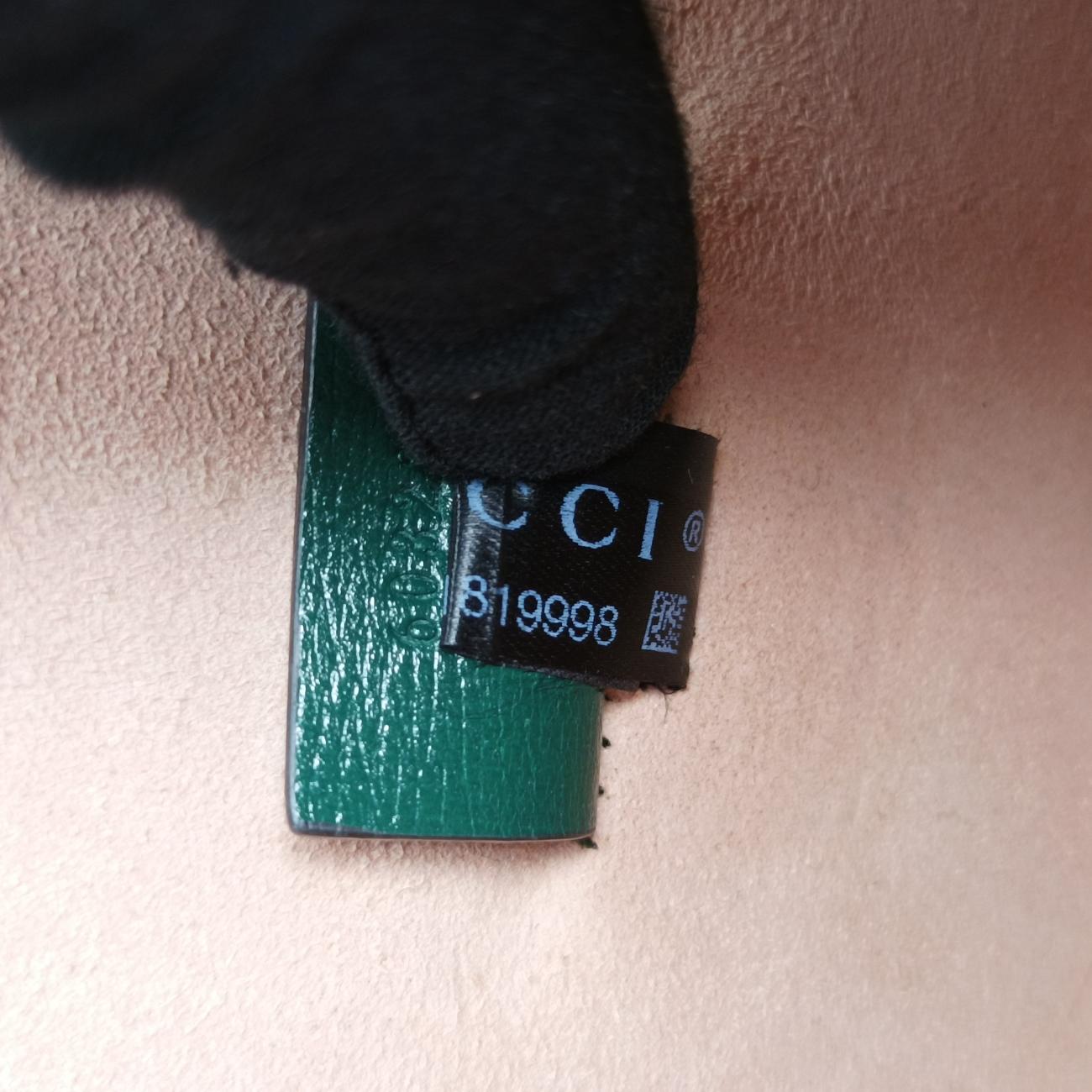 Secondhand Gucci GG flora Padlock Bamboo Green Leather 603221 shoulderbag | stylenewstar