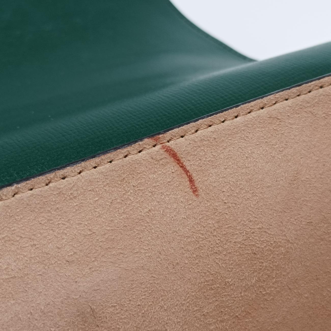 Secondhand Gucci GG flora Padlock Bamboo Green Leather 603221 shoulderbag | stylenewstar