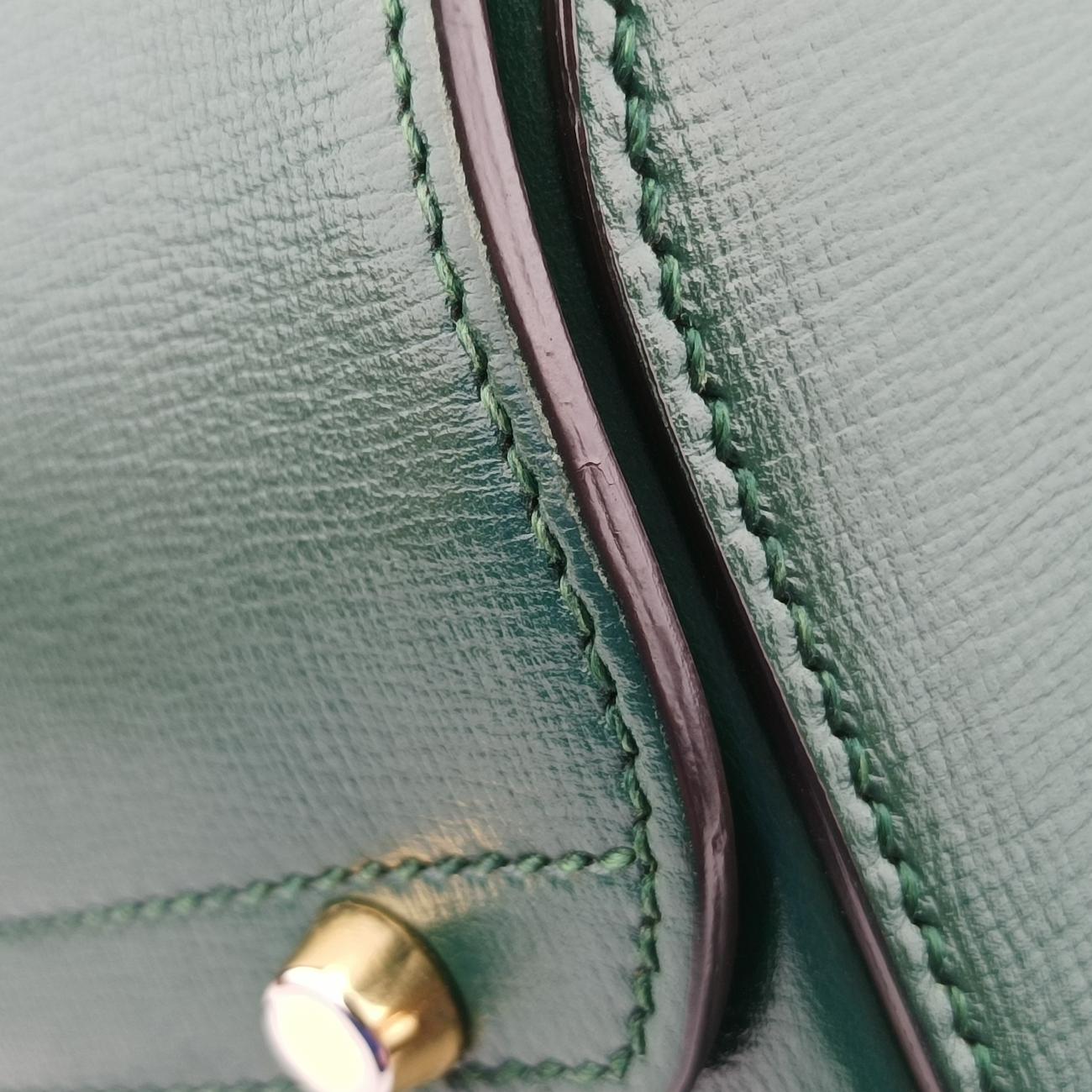 Secondhand Gucci GG flora Padlock Bamboo Green Leather 603221 shoulderbag | stylenewstar