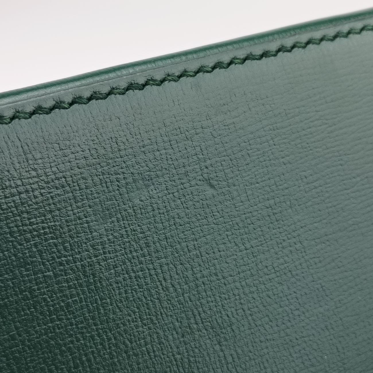 Secondhand Gucci GG flora Padlock Bamboo Green Leather 603221 shoulderbag | stylenewstar