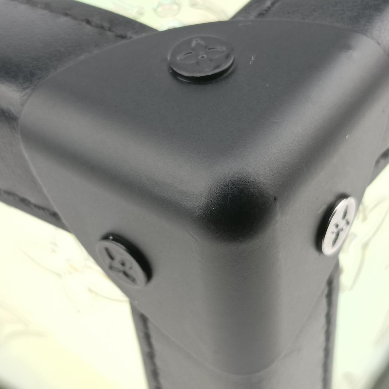 Pre-owned Louis Vuitton Soft Trunk Hologram x black Monogram Prism×calf leather M55932 shoulderbag | stylenewstar