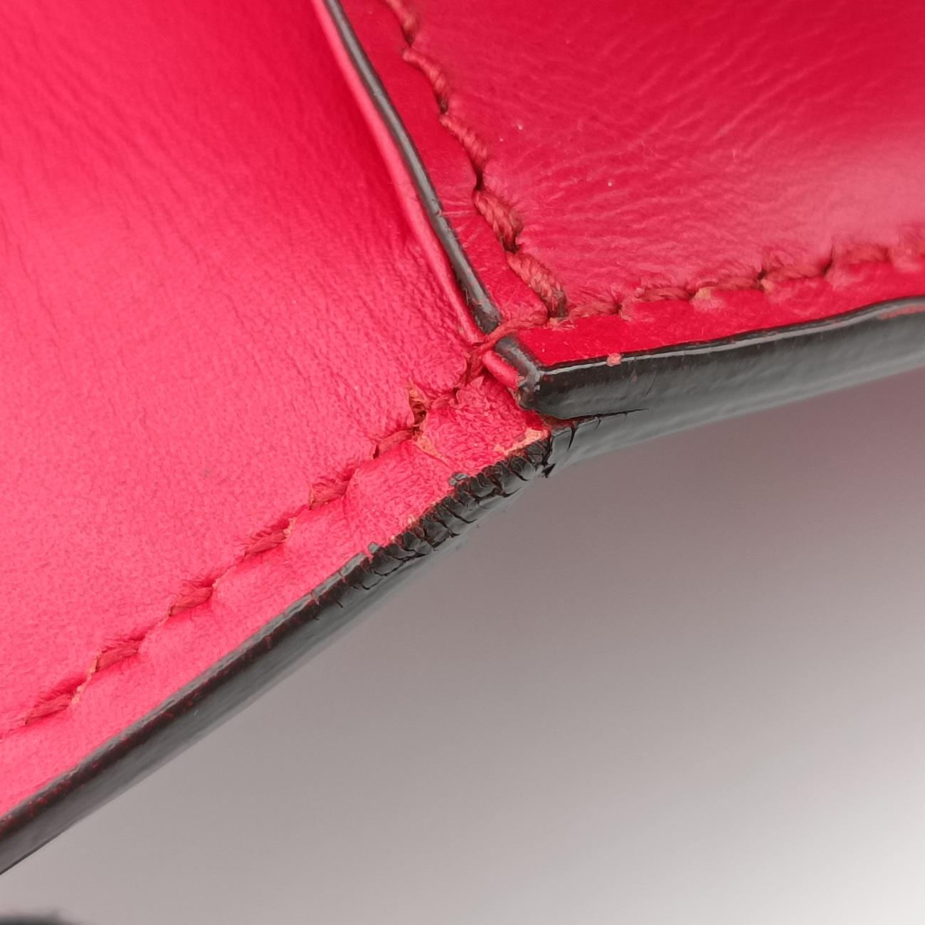 Pre-owned Gucci Sylvie Red×navy Leather 421882 shoulderbag | stylenewstar