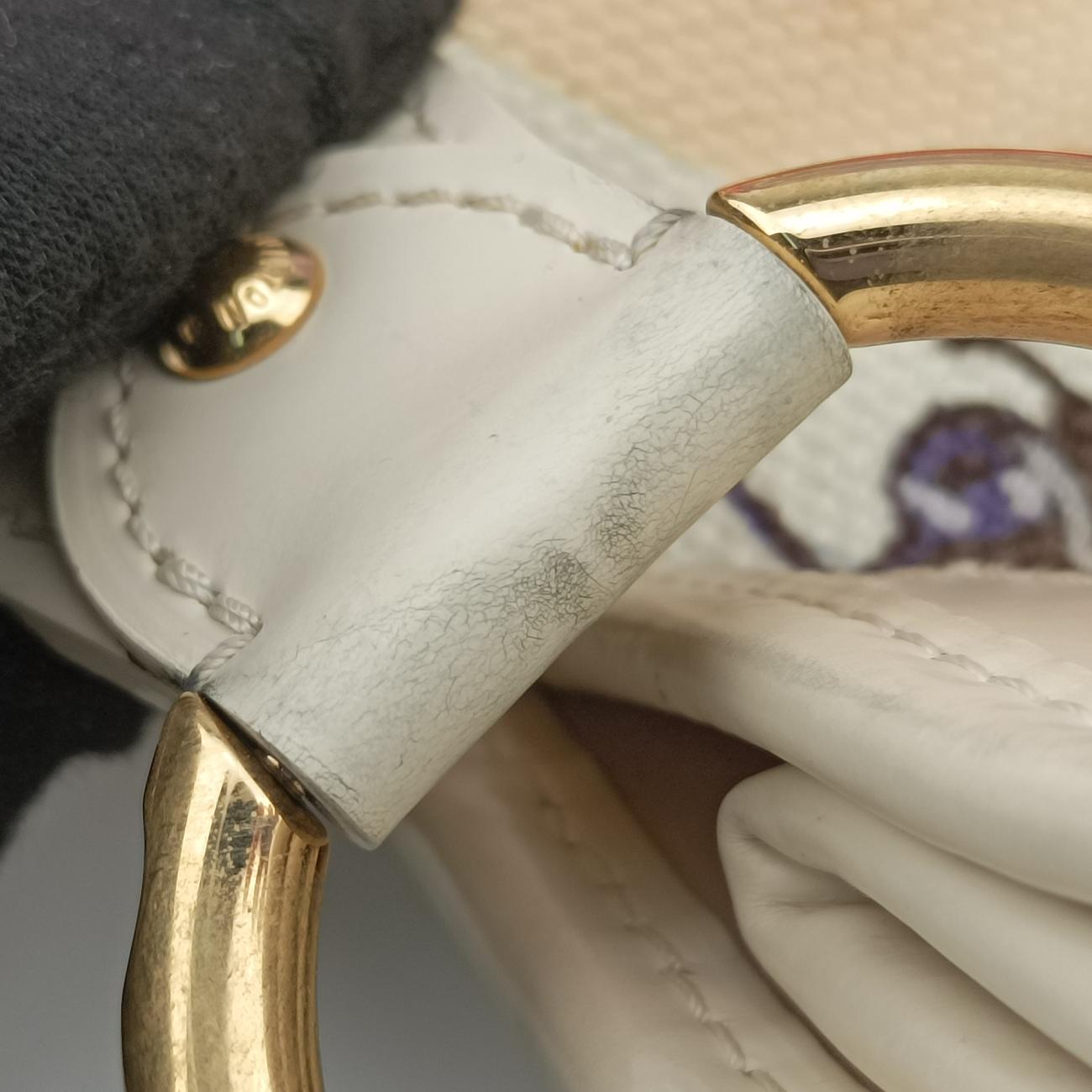 Vintage Louis Vuitton 2009 Cruise Galliera Riviera GM White × Purple × Red × Yellow Canvas × Leather M95805 handbag | stylenewstar