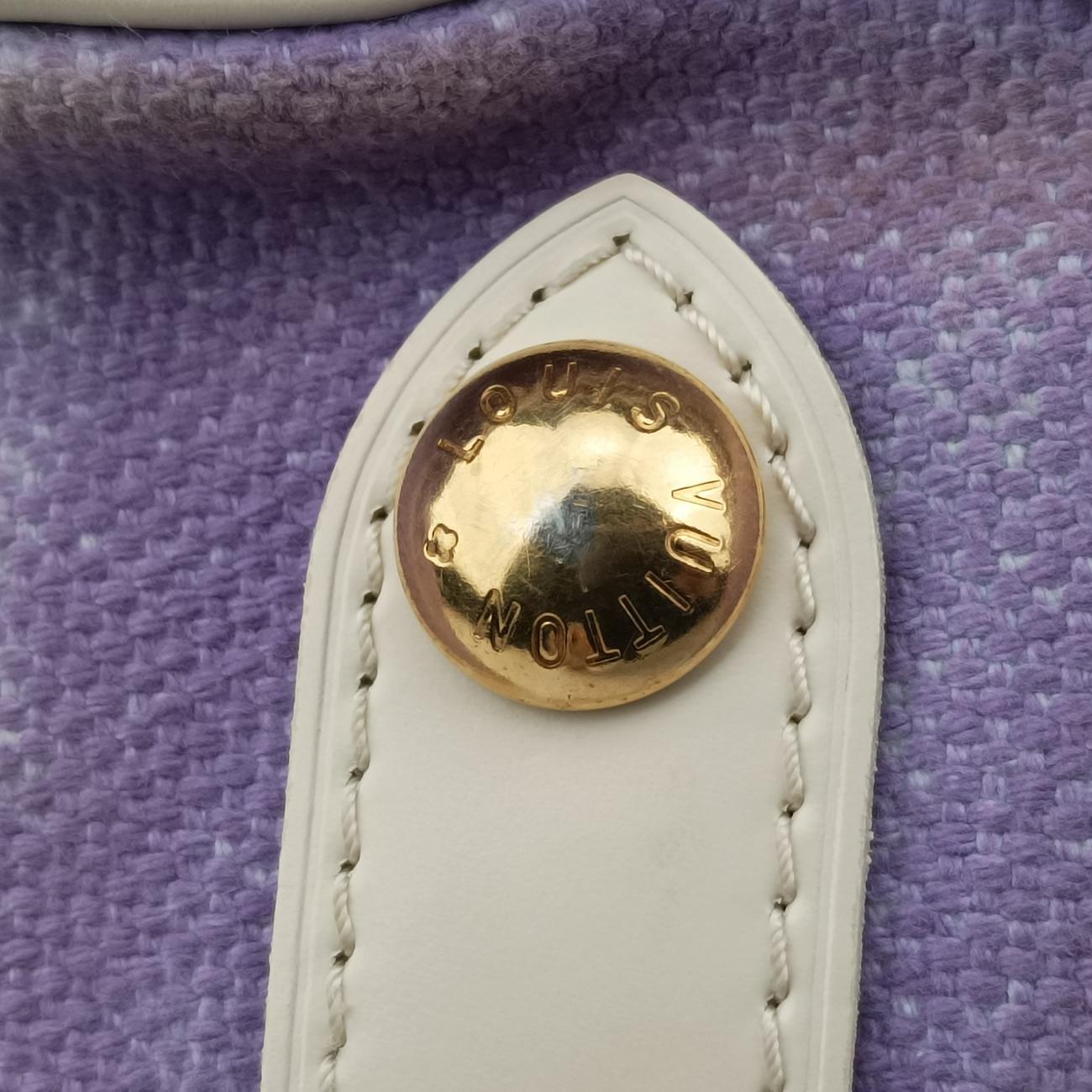 Vintage Louis Vuitton 2009 Cruise Galliera Riviera GM White × Purple × Red × Yellow Canvas × Leather M95805 handbag | stylenewstar