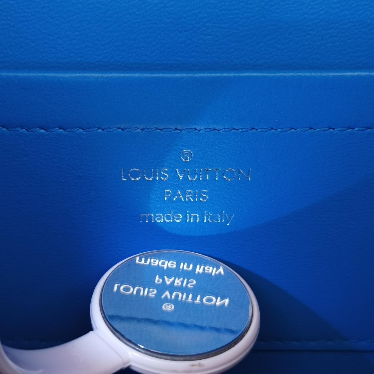 Pre-owned Louis Vuitton Breaker box Navy×Red epi M52466 shoulderbag | stylenewstar