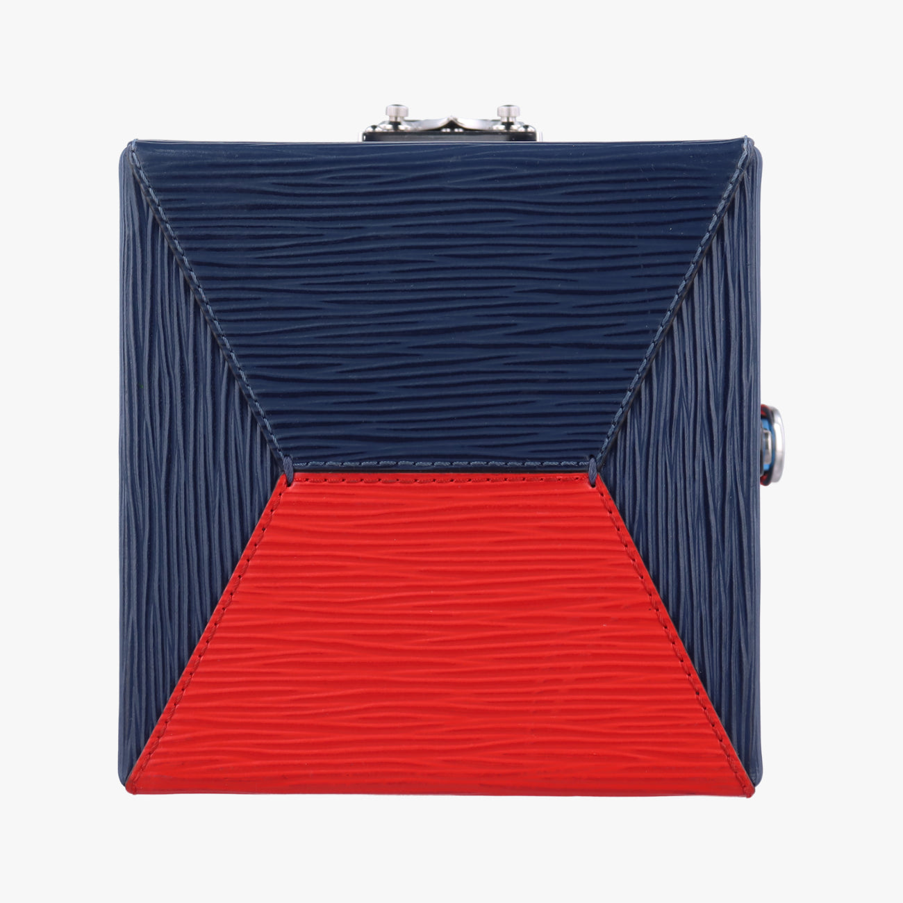Pre-owned Louis Vuitton Breaker box Navy×Red epi M52466 shoulderbag | stylenewstar
