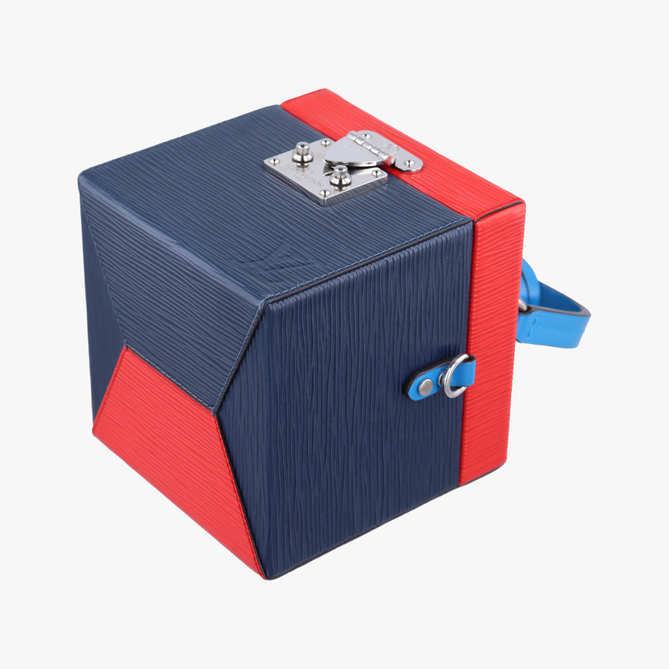 Pre-owned Louis Vuitton Breaker box Navy×Red epi M52466 shoulderbag | stylenewstar