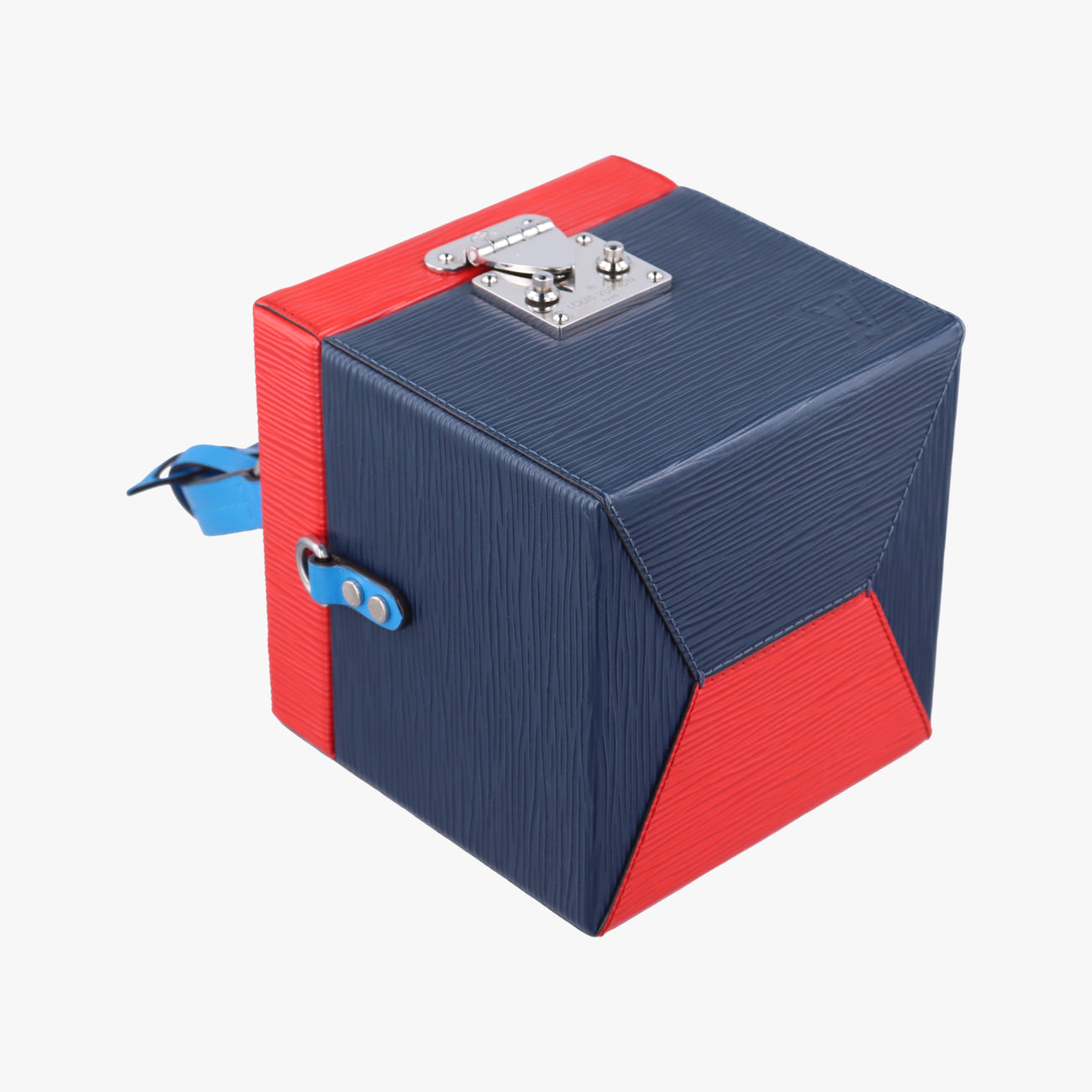 Pre-owned Louis Vuitton Breaker box Navy×Red epi M52466 shoulderbag | stylenewstar