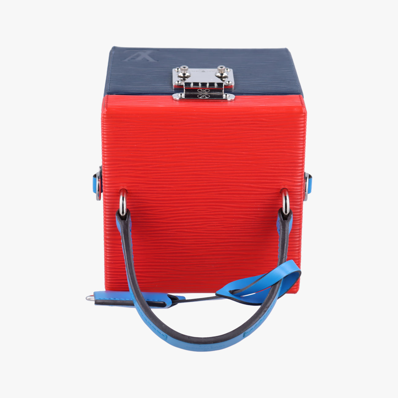 Pre-owned Louis Vuitton Breaker box Navy×Red epi M52466 shoulderbag | stylenewstar