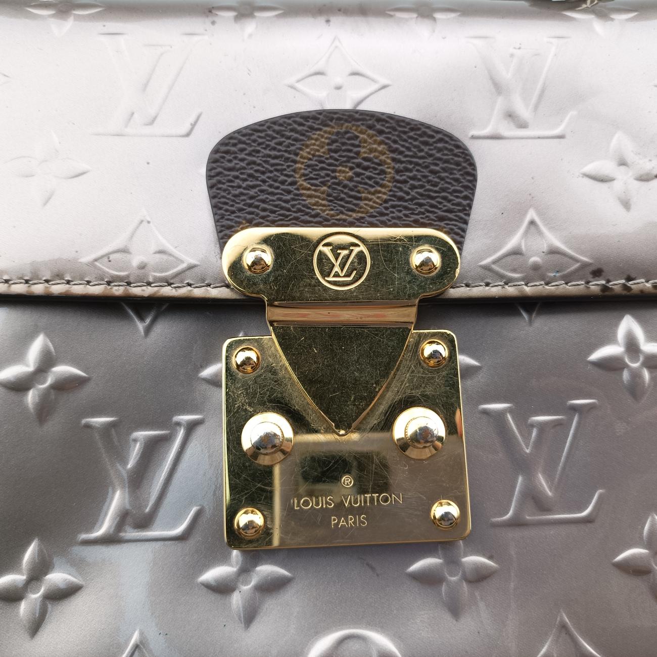 Pre-owned Louis Vuitton Spring Street PM Rose Pale Enamel × Coated Canvas M90502 shoulderbag | stylenewstar