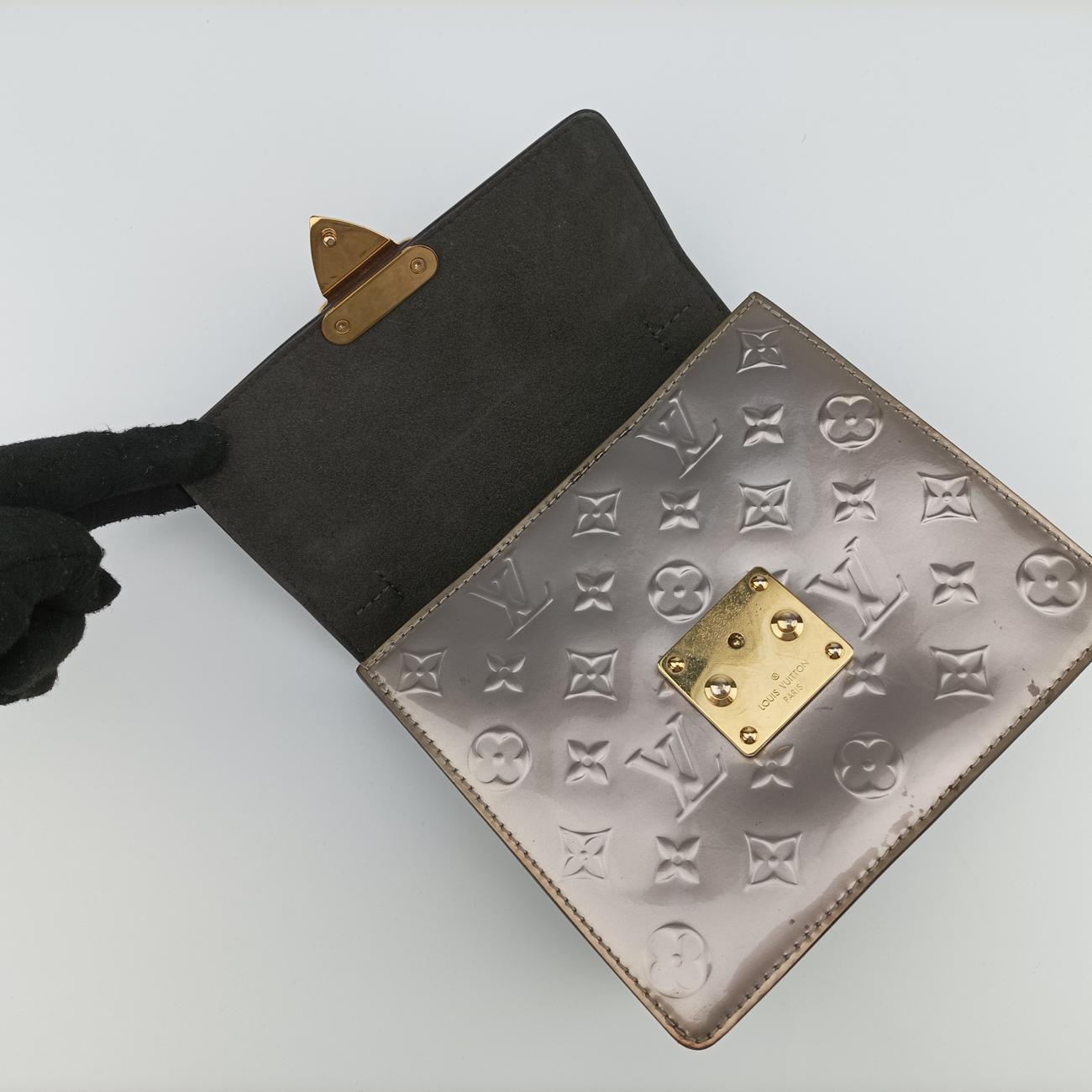 Pre-owned Louis Vuitton Spring Street PM Rose Pale Enamel × Coated Canvas M90502 shoulderbag | stylenewstar