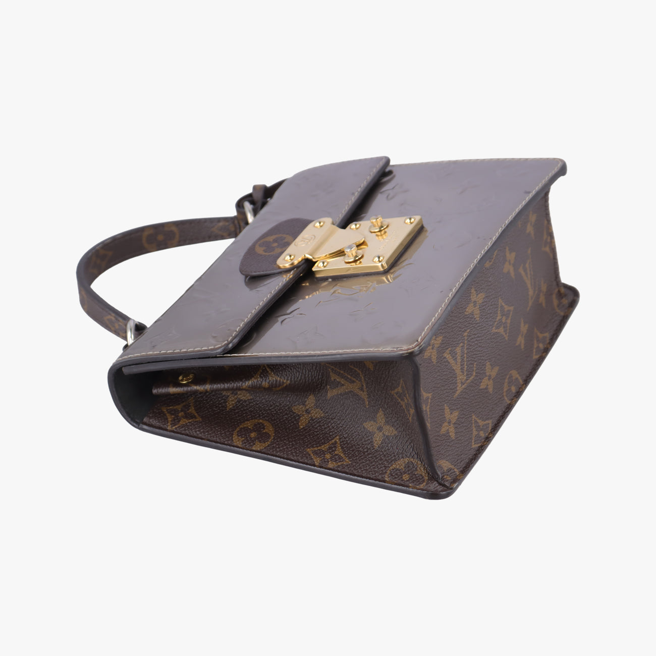 Pre-owned Louis Vuitton Spring Street PM Rose Pale Enamel × Coated Canvas M90502 shoulderbag | stylenewstar