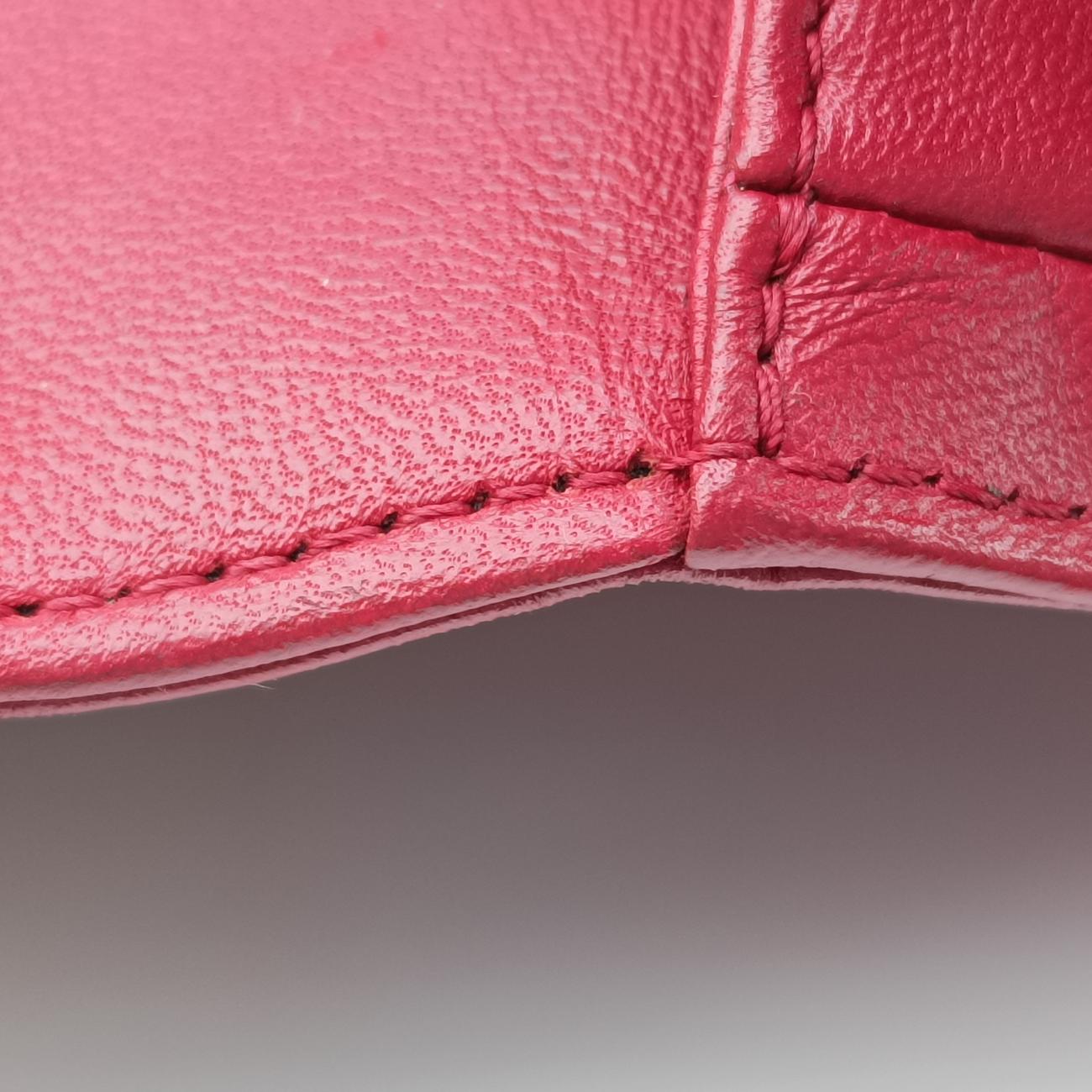 Pre-owned Chanel BOY CHANEL Red lambskin A67087 shoulderbag | stylenewstar