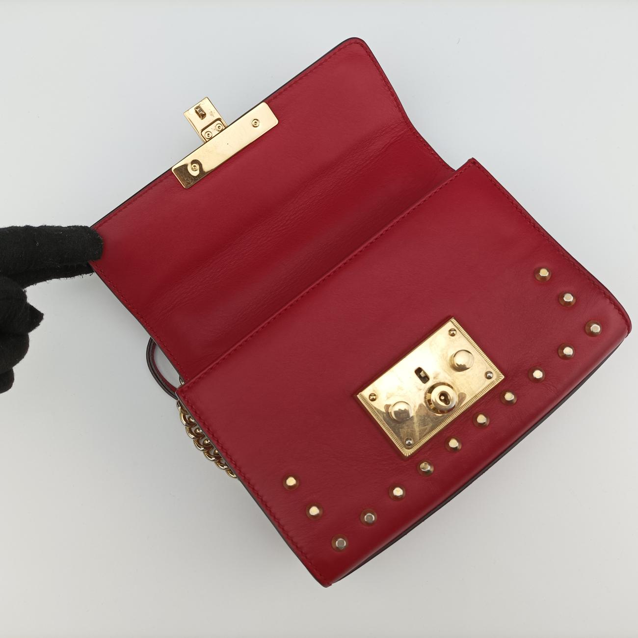 Secondhand Gucci Padlock Red Leather 432182 shoulderbag | stylenewstar