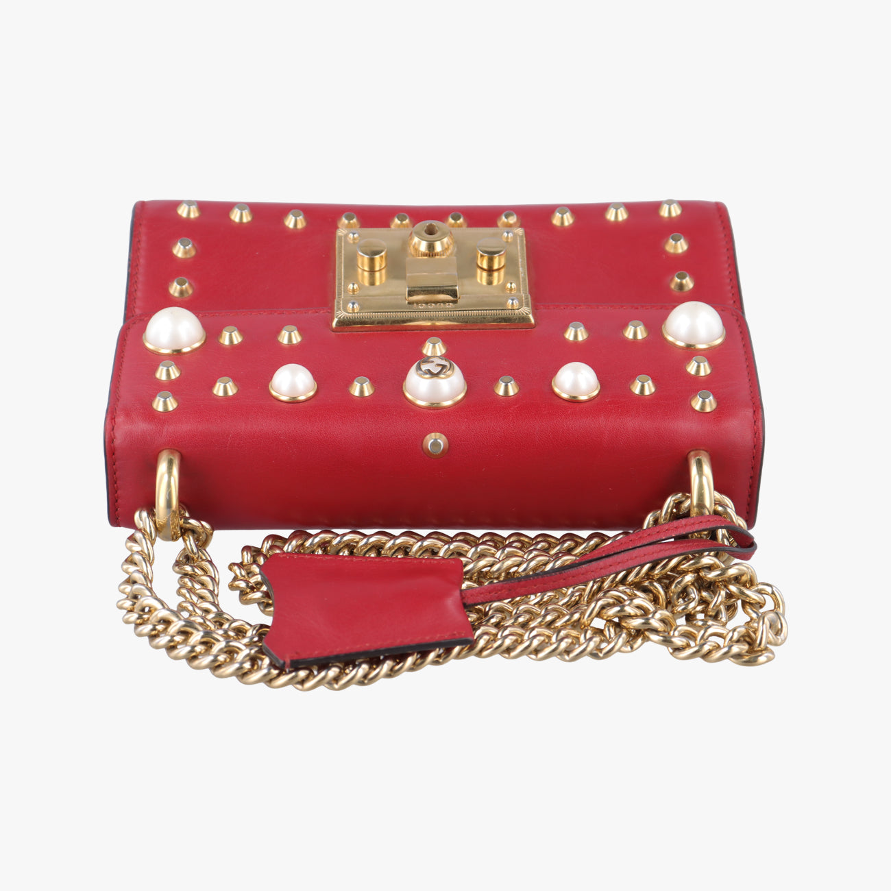 Secondhand Gucci Padlock Red Leather 432182 shoulderbag | stylenewstar