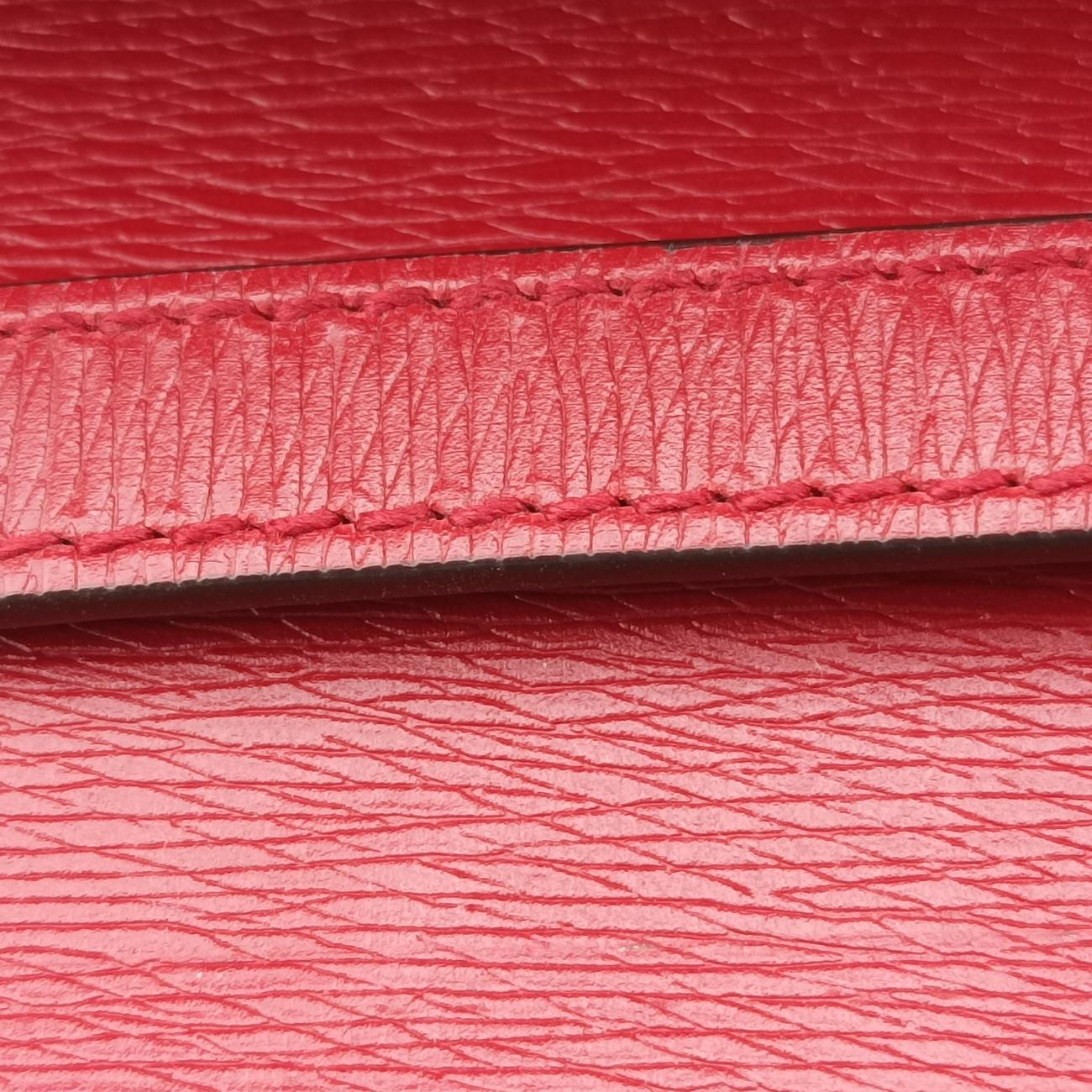 Pre-owned Gucci Sylvie red×Multicolour Leather 470270 shoulderbag | stylenewstar