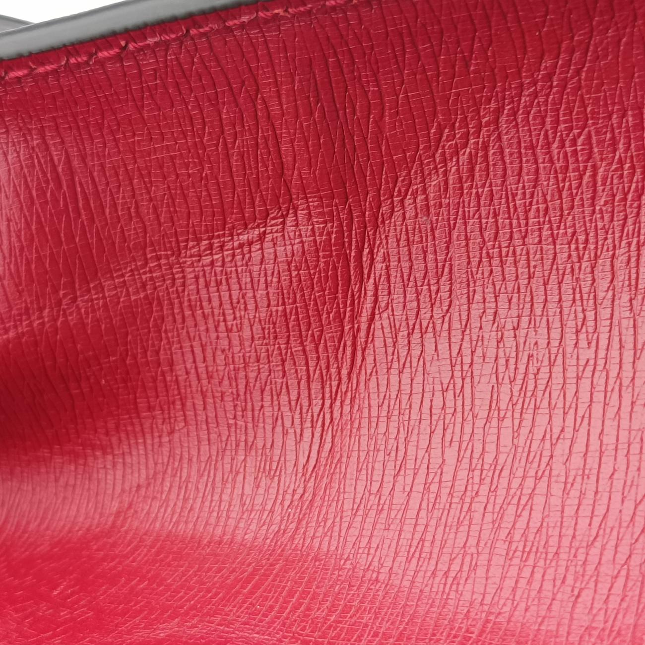 Pre-owned Gucci Sylvie red×Multicolour Leather 470270 shoulderbag | stylenewstar