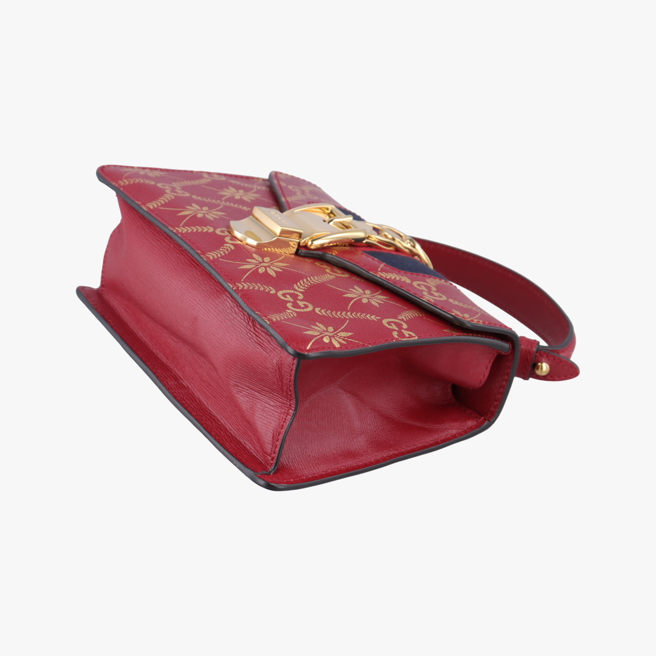 Pre-owned Gucci Sylvie red×Multicolour Leather 470270 shoulderbag | stylenewstar