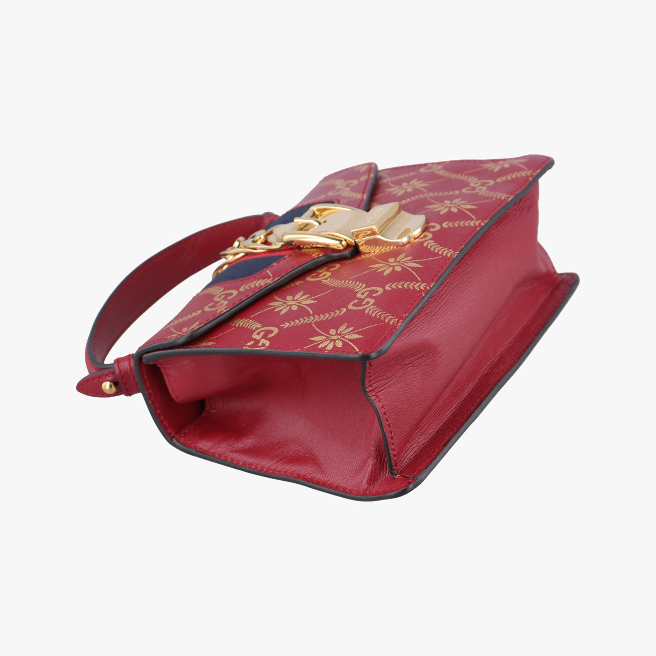 Pre-owned Gucci Sylvie red×Multicolour Leather 470270 shoulderbag | stylenewstar