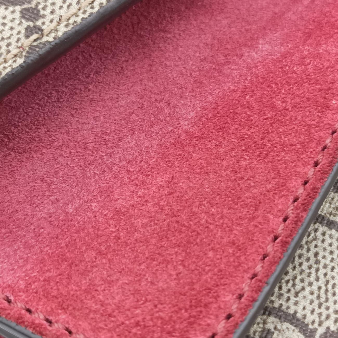 Pre-owned Gucci Dionysus beige×red×multicolor PVC coated canvas 400235 shoulderbag | stylenewstar