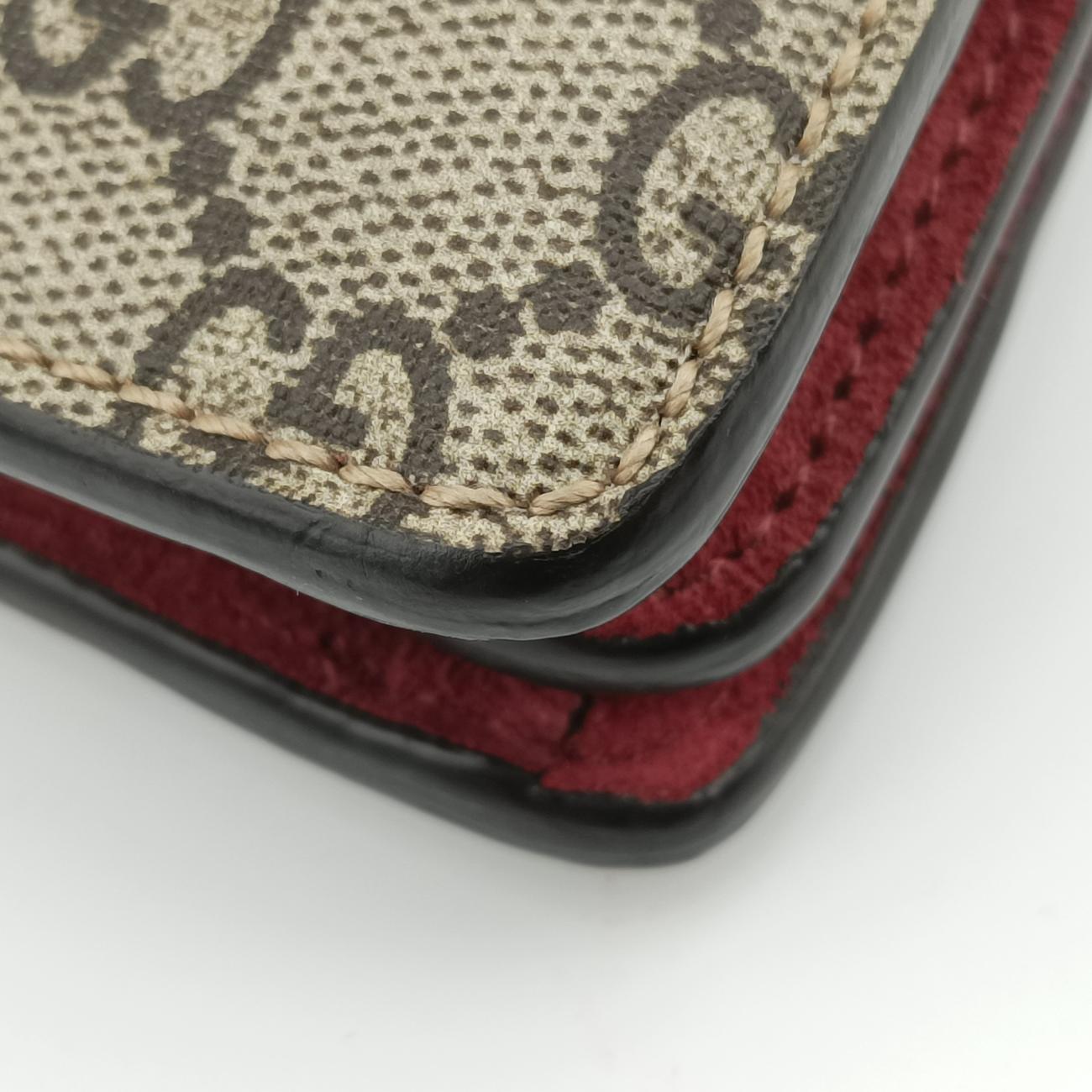 Pre-owned Gucci Dionysus beige×red×multicolor PVC coated canvas 400235 shoulderbag | stylenewstar