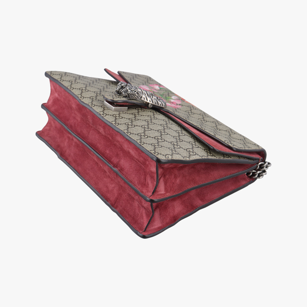 Pre-owned Gucci Dionysus beige×red×multicolor PVC coated canvas 400235 shoulderbag | stylenewstar