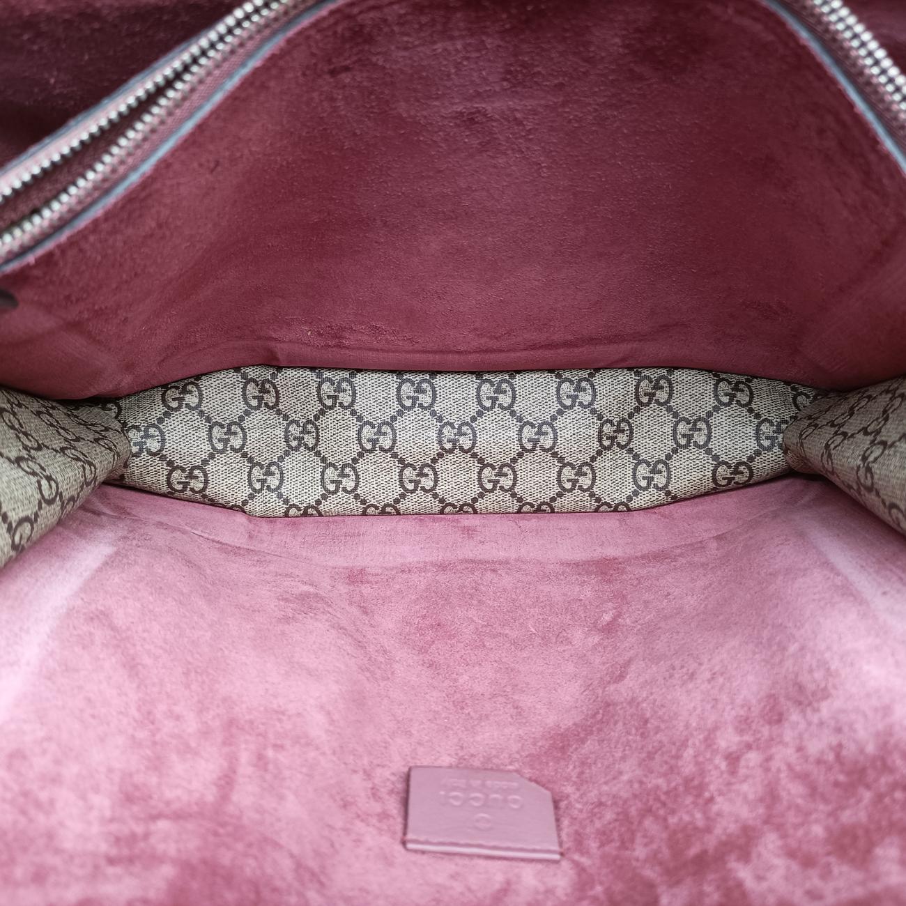 Pre-owned Gucci Dionysus beige×red×multicolor PVC coated canvas 400235 shoulderbag | stylenewstar