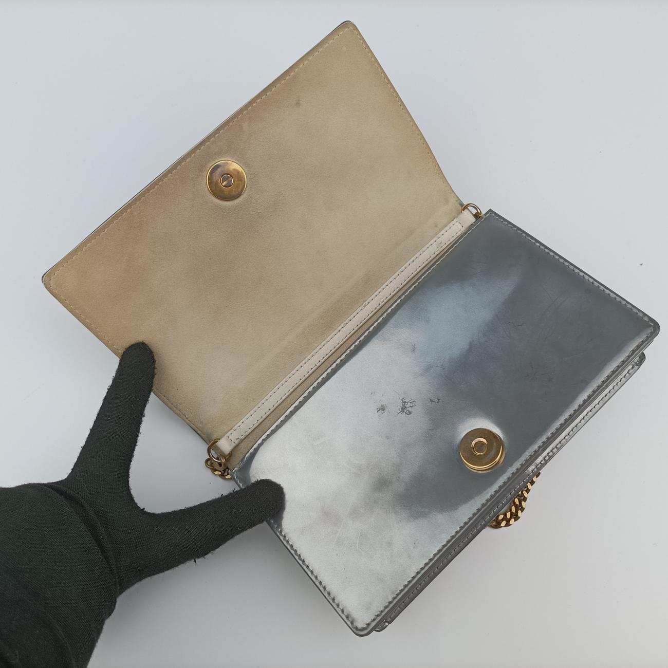 Secondhand Christian Dior Diorama Silver Patent　  shoulderbag | stylenewstar