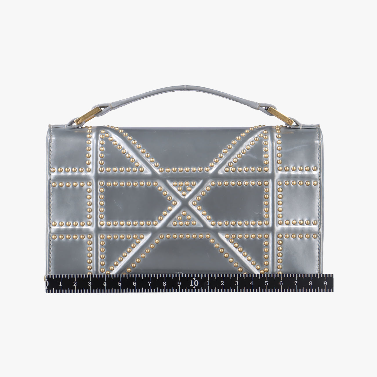 Secondhand Christian Dior Diorama Silver Patent　  shoulderbag | stylenewstar