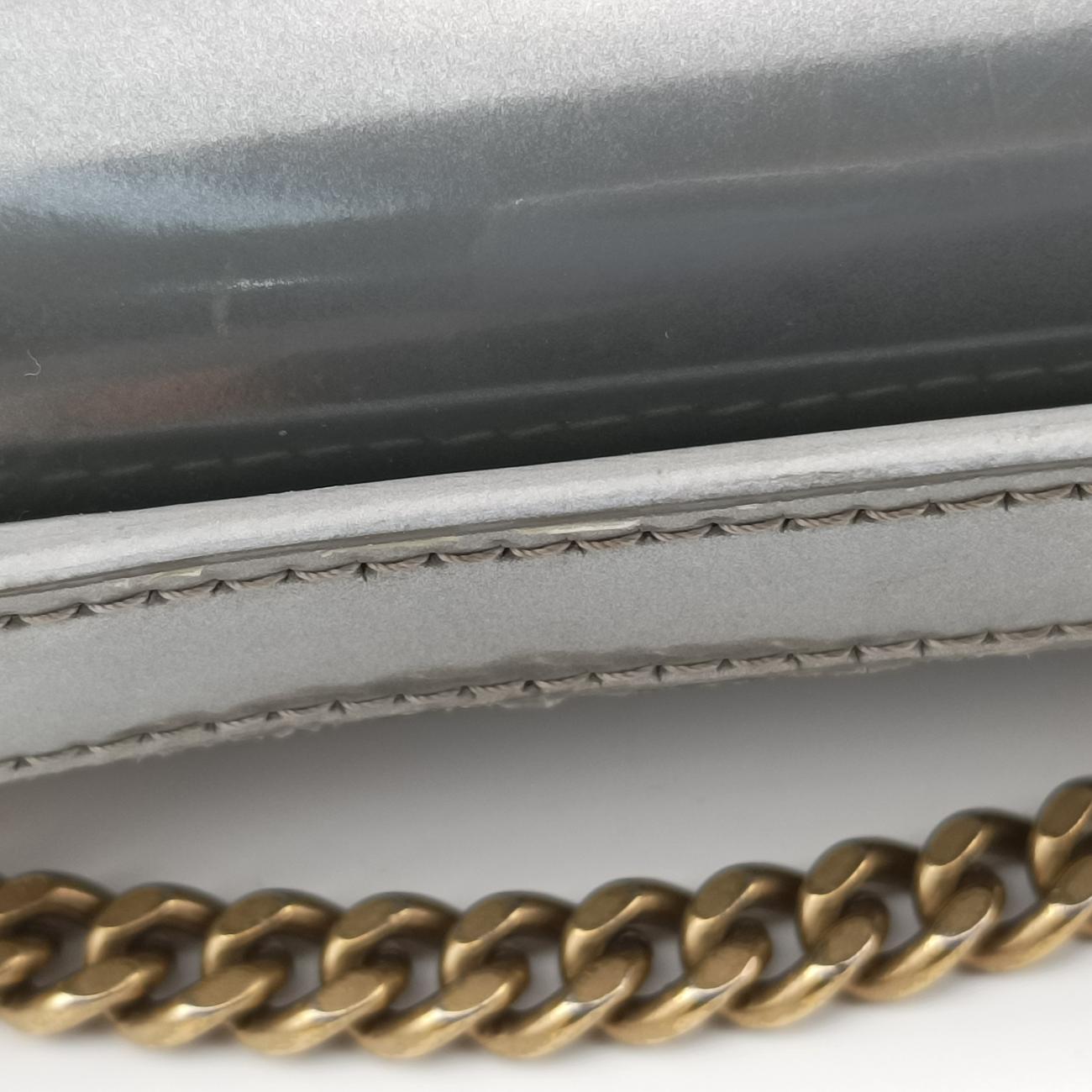 Secondhand Christian Dior Diorama Silver Patent　  shoulderbag | stylenewstar