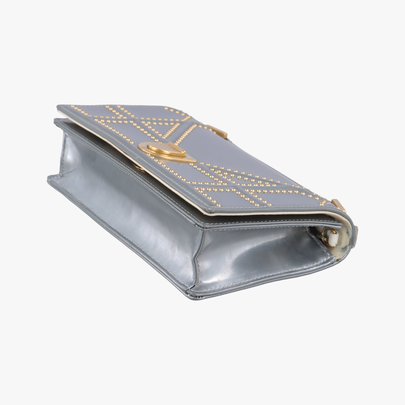 Secondhand Christian Dior Diorama Silver Patent　  shoulderbag | stylenewstar