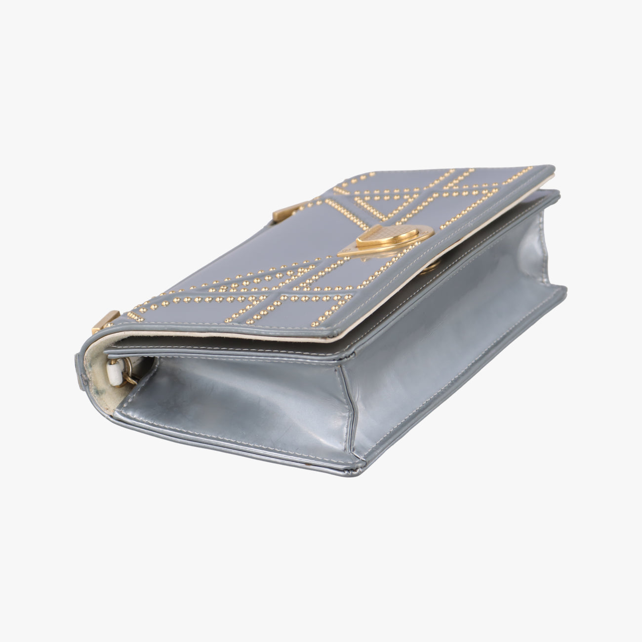 Secondhand Christian Dior Diorama Silver Patent　  shoulderbag | stylenewstar