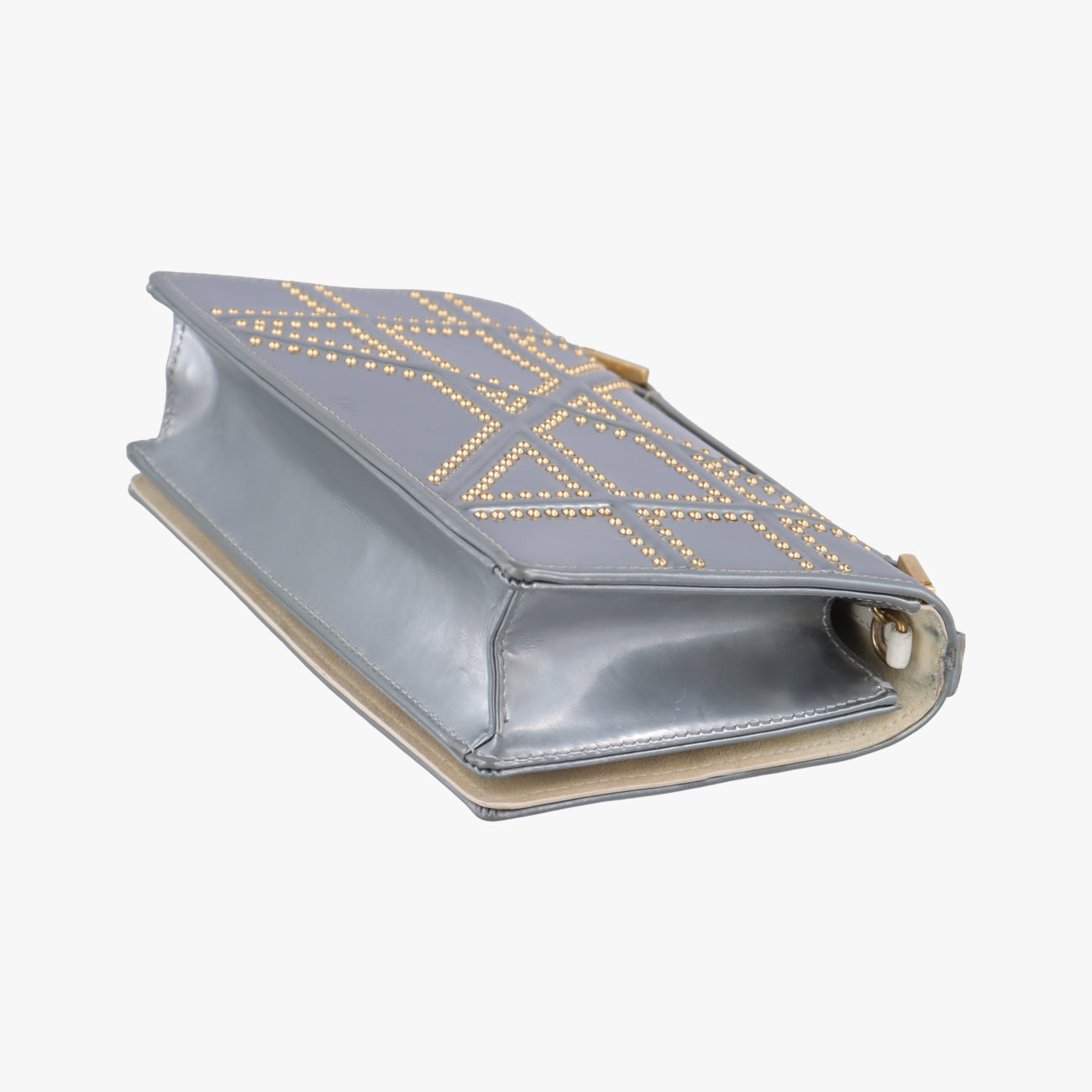 Secondhand Christian Dior Diorama Silver Patent　  shoulderbag | stylenewstar