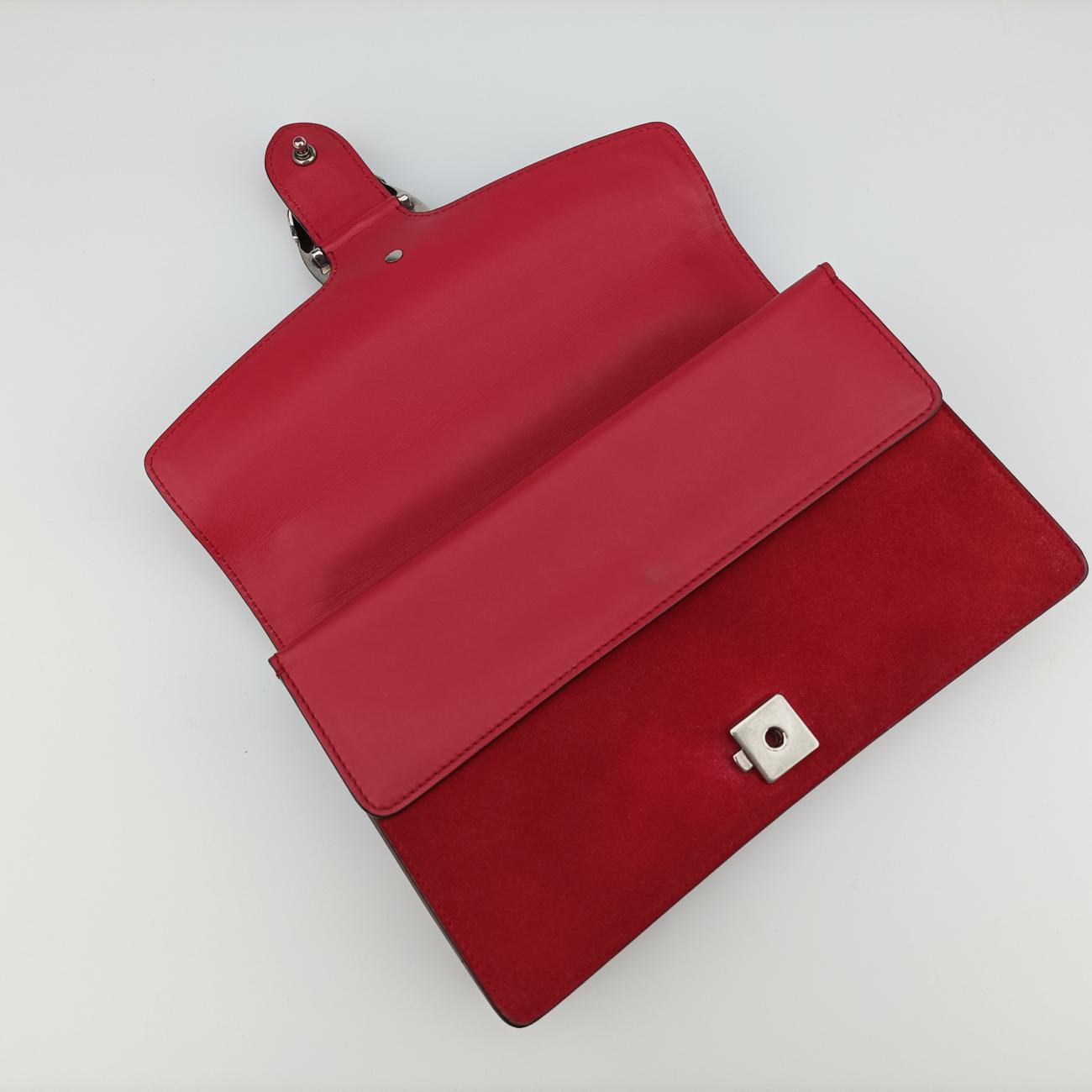 Secondhand Gucci Dionysus Red suede 400249 shoulderbag | stylenewstar
