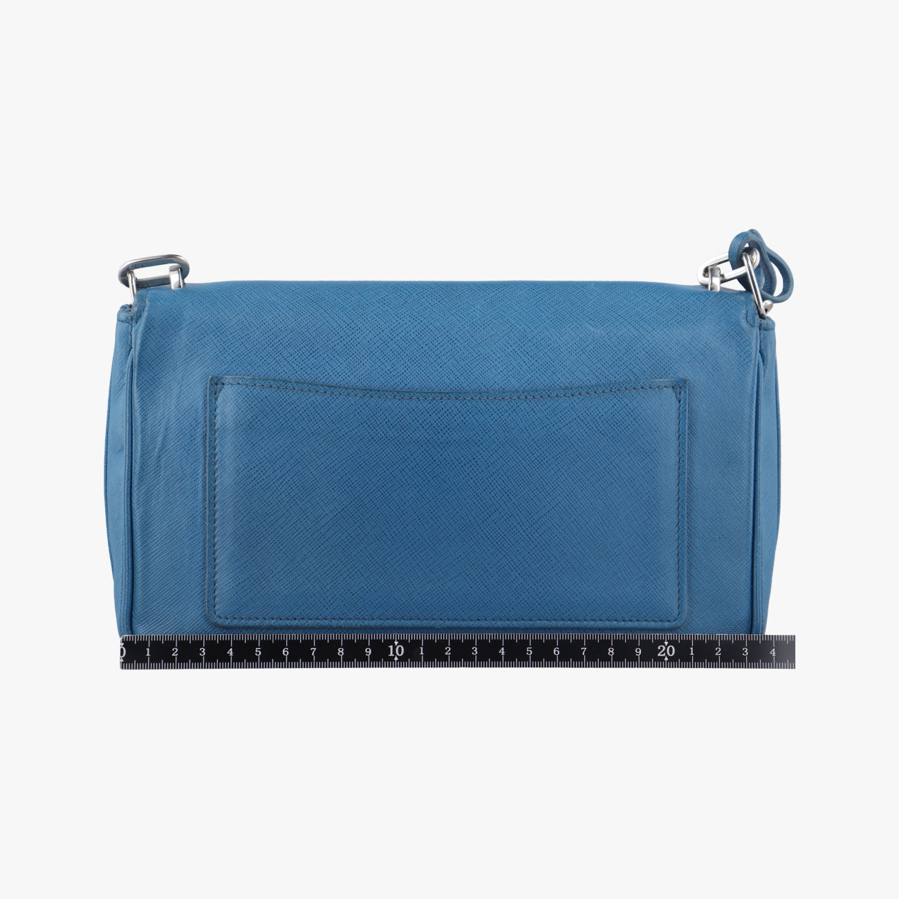Secondhand Prada Sound Rock Blue Saffiano Leather BT0974 shoulderbag | stylenewstar