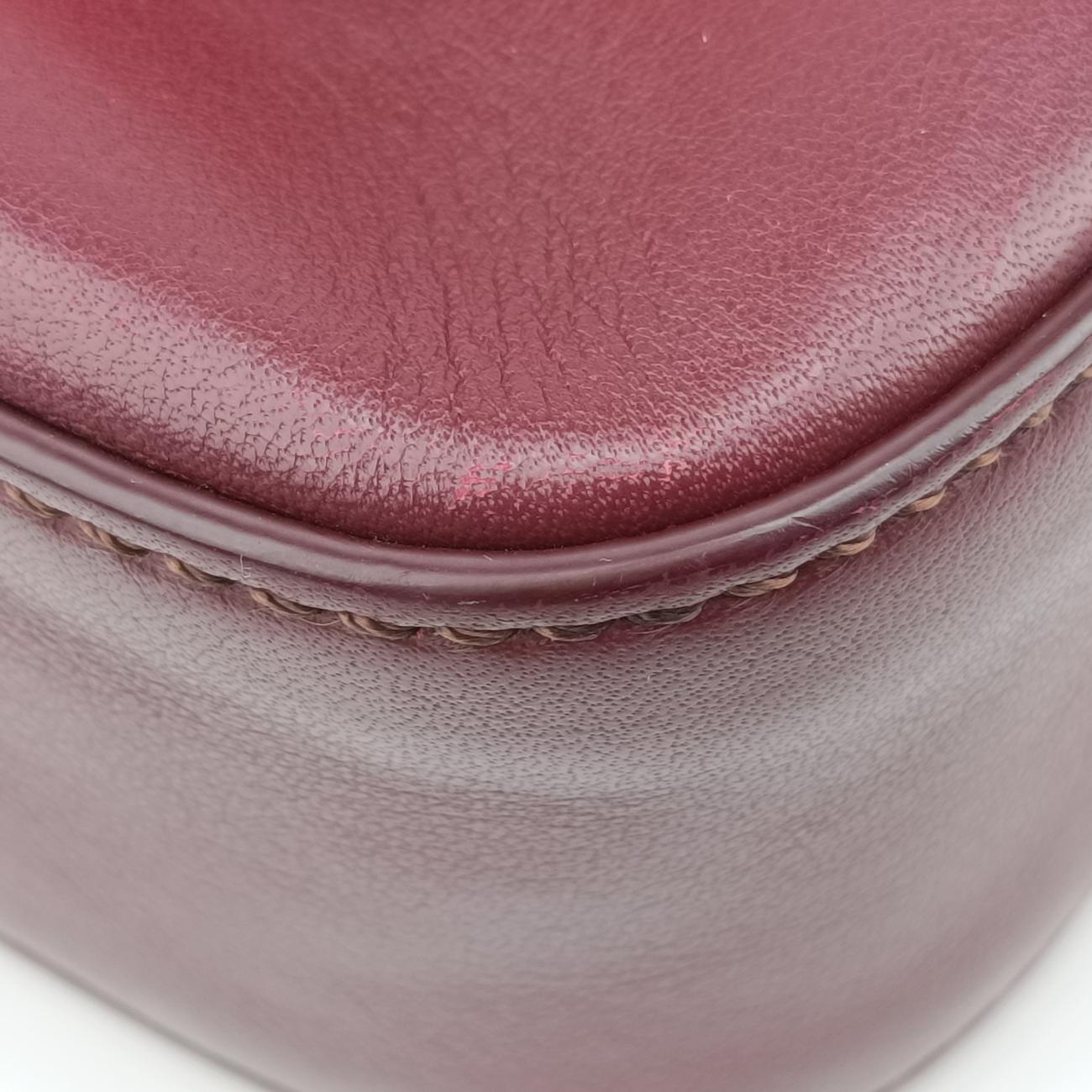 Vintage Fendi Be Baguette Red×Brown Leather 8BR677 shoulderbag | stylenewstar