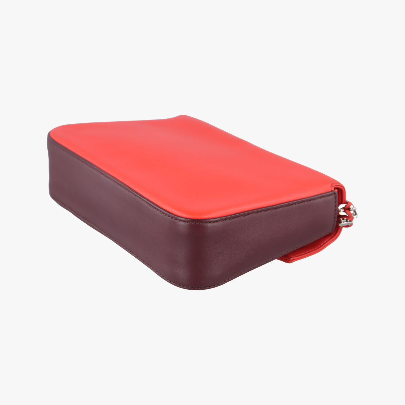 Vintage Fendi Be Baguette Red×Brown Leather 8BR677 shoulderbag | stylenewstar