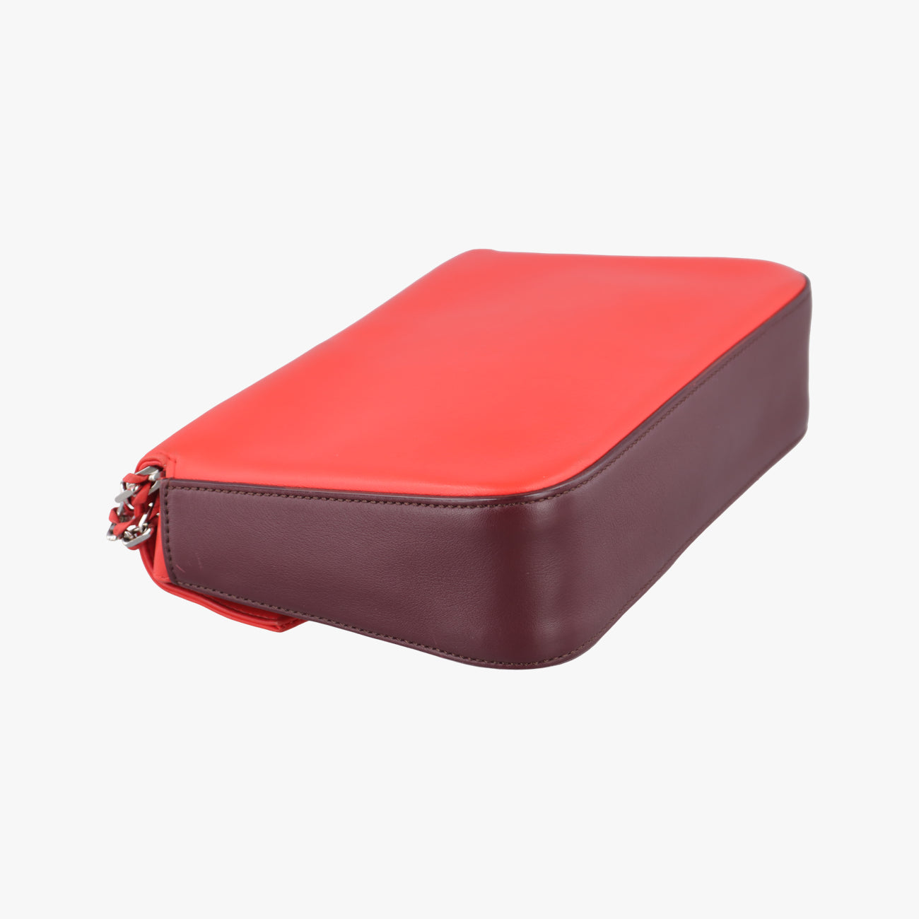 Vintage Fendi Be Baguette Red×Brown Leather 8BR677 shoulderbag | stylenewstar