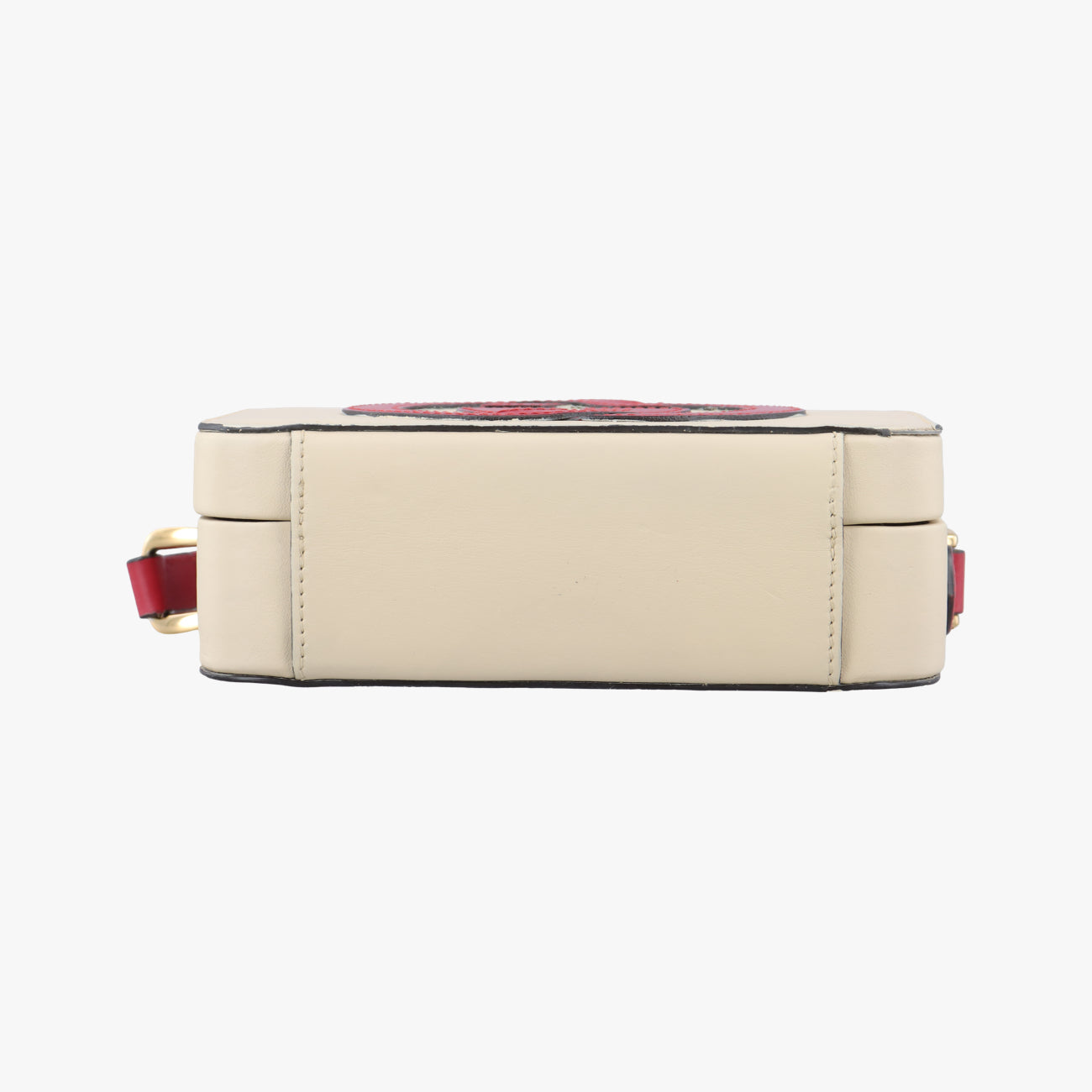 Pre-owned Gucci Interlocking G White×red Leather 658230 shoulderbag | stylenewstar
