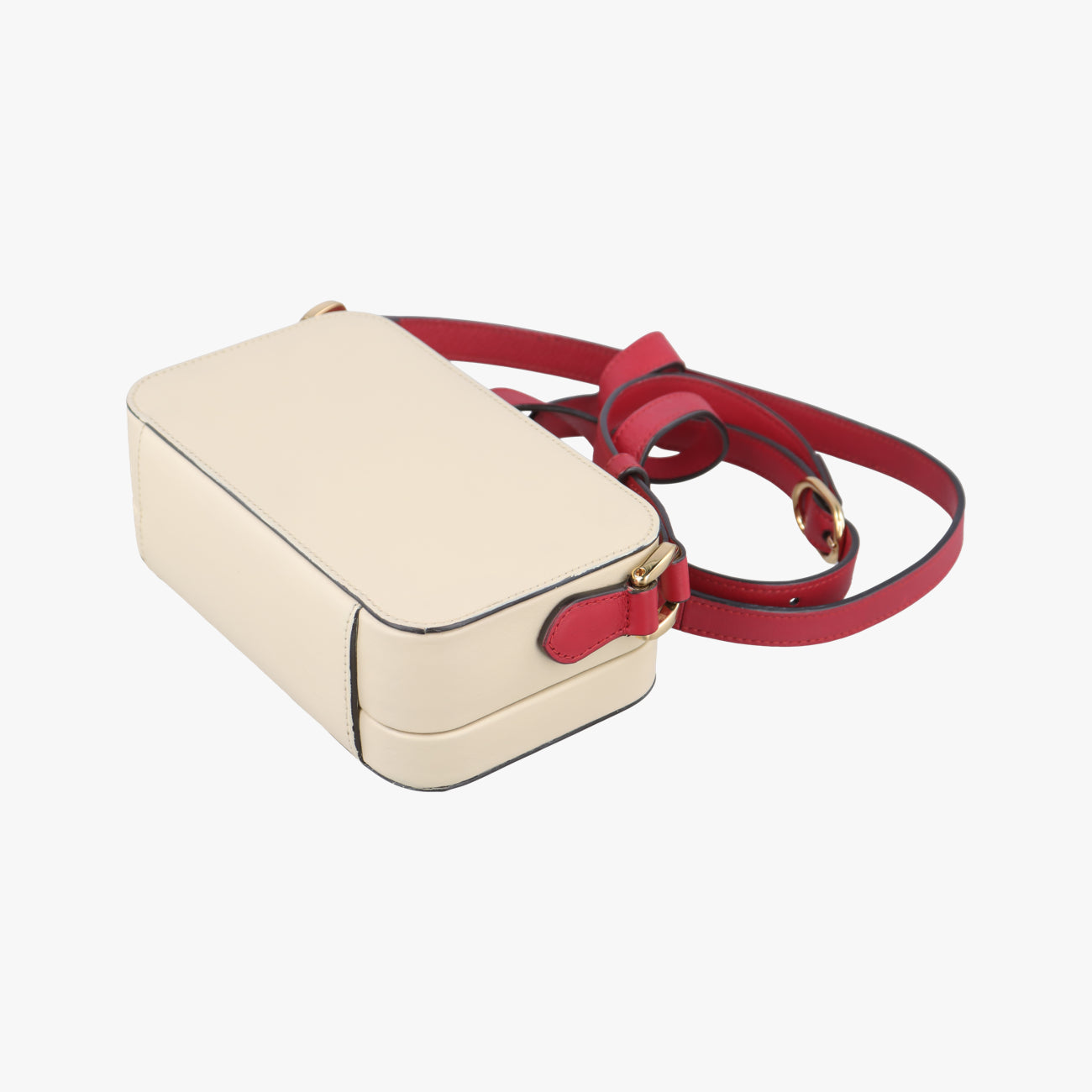 Pre-owned Gucci Interlocking G White×red Leather 658230 shoulderbag | stylenewstar