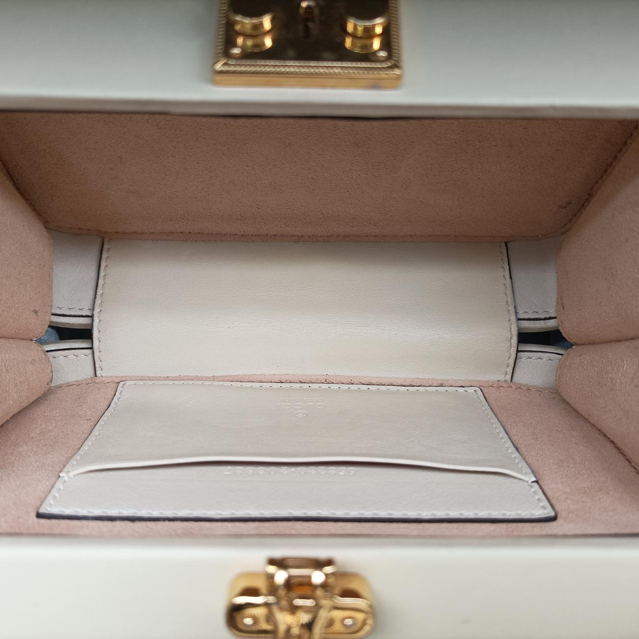 Pre-owned Gucci Interlocking G White×red Leather 658230 shoulderbag | stylenewstar