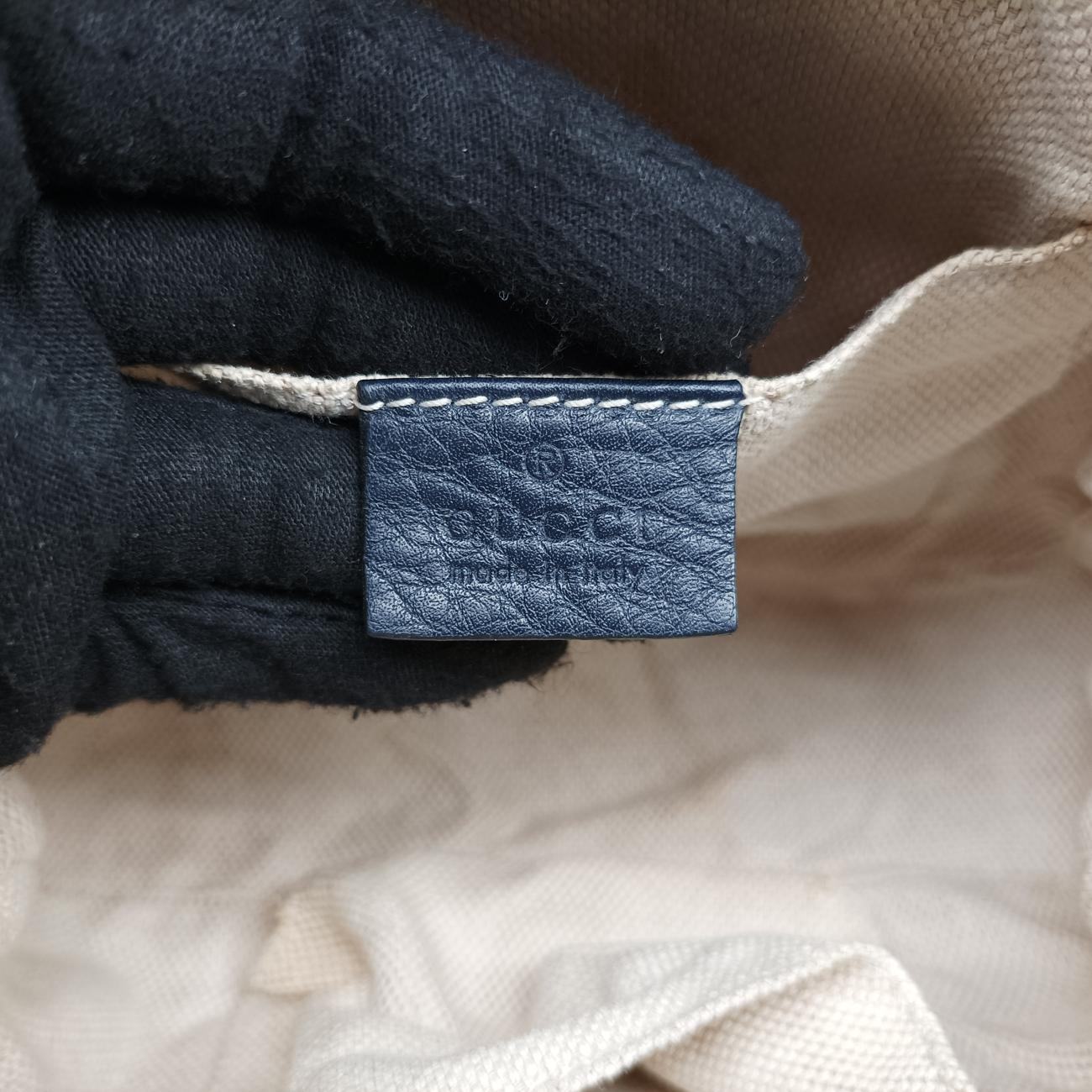 Pre-owned Gucci Soho Navy Leather 308364 shoulderbag | stylenewstar