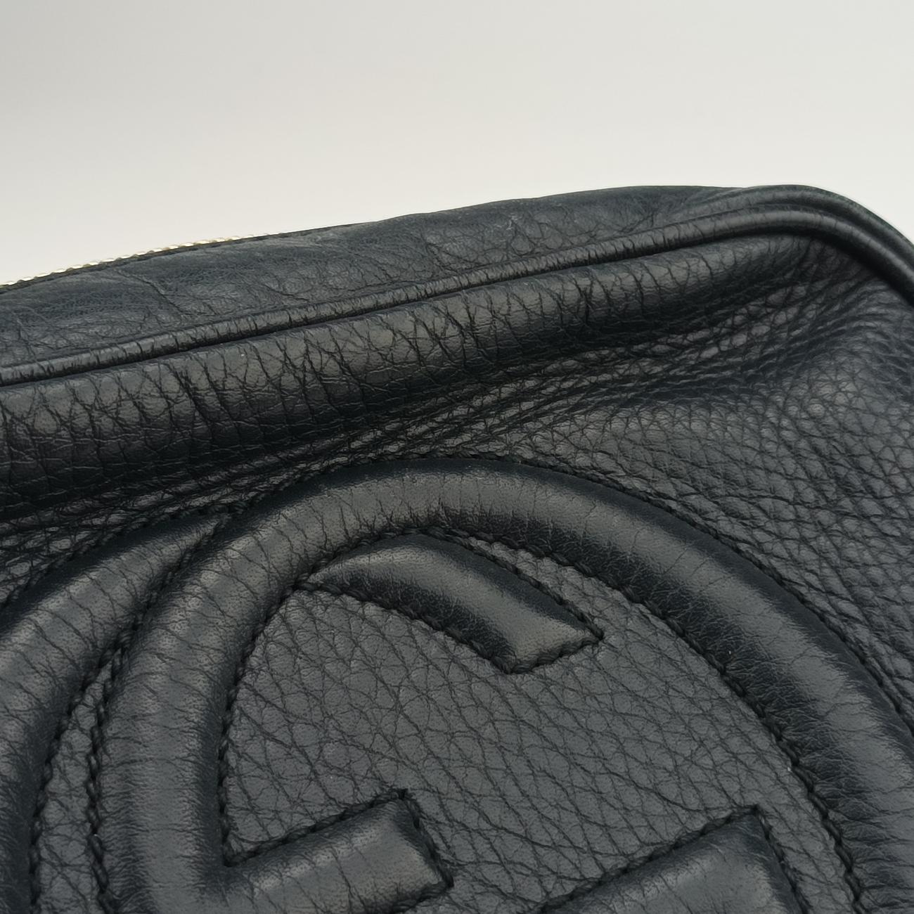 Pre-owned Gucci Soho Navy Leather 308364 shoulderbag | stylenewstar