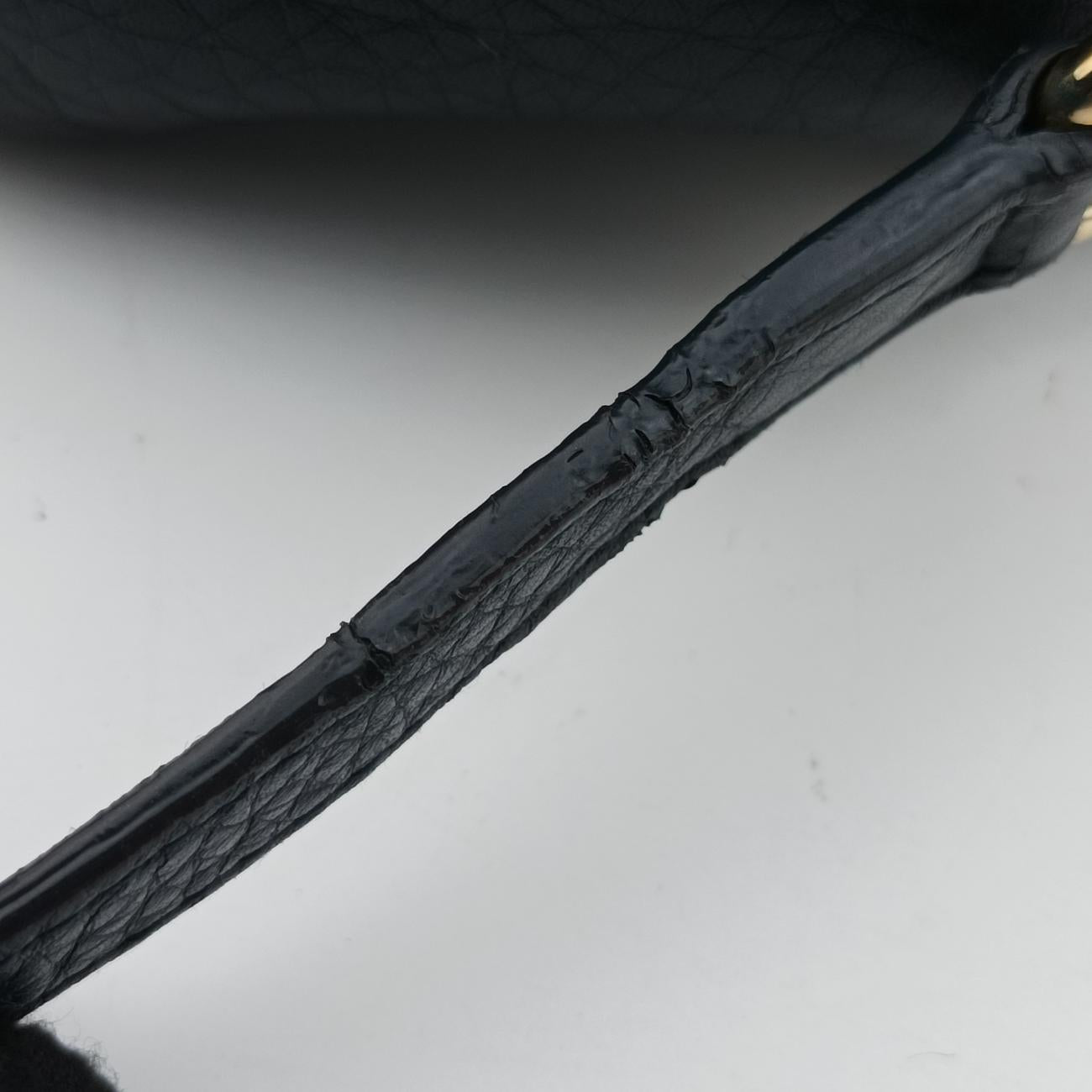 Pre-owned Gucci Soho Navy Leather 308364 shoulderbag | stylenewstar