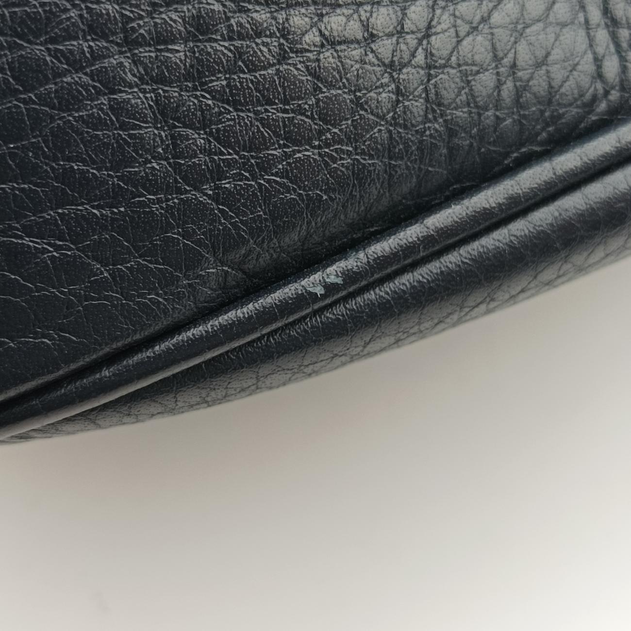 Pre-owned Gucci Soho Navy Leather 308364 shoulderbag | stylenewstar