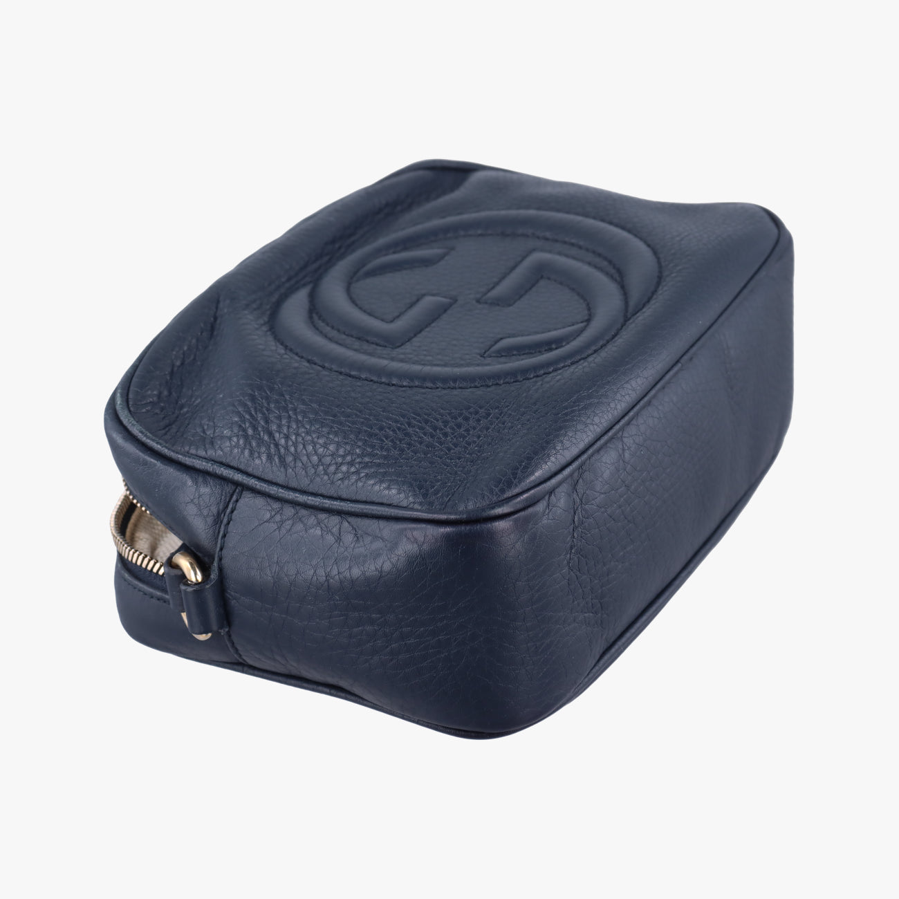 Pre-owned Gucci Soho Navy Leather 308364 shoulderbag | stylenewstar