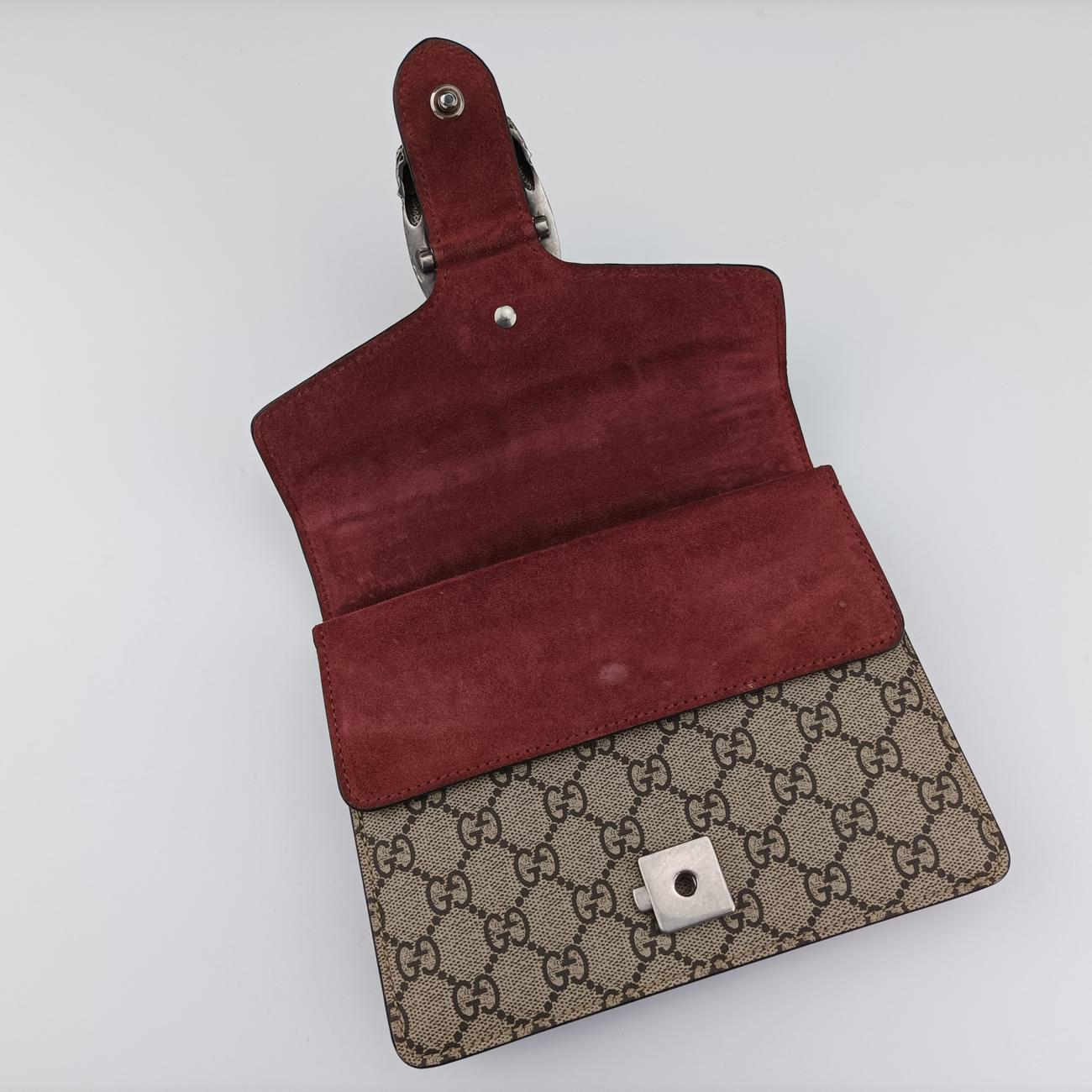 Secondhand Gucci Dionysus beige×red×multicolor PVC coated canvas 421970 shoulderbag | stylenewstar