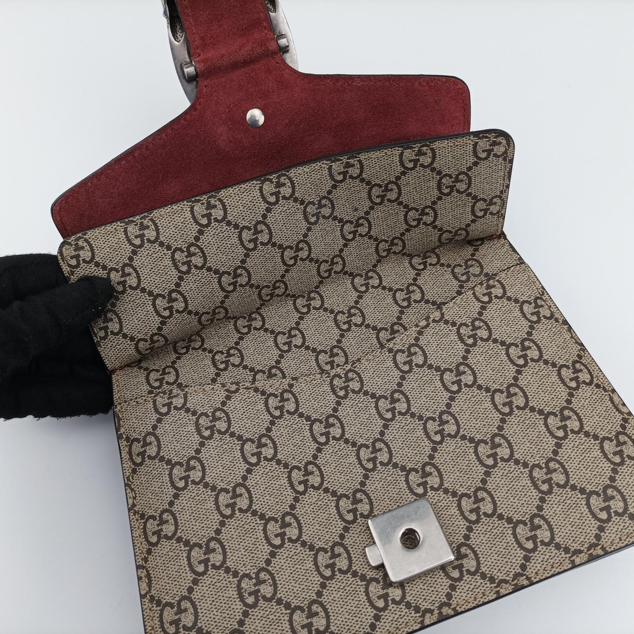 Secondhand Gucci Dionysus beige×red×multicolor PVC coated canvas 421970 shoulderbag | stylenewstar