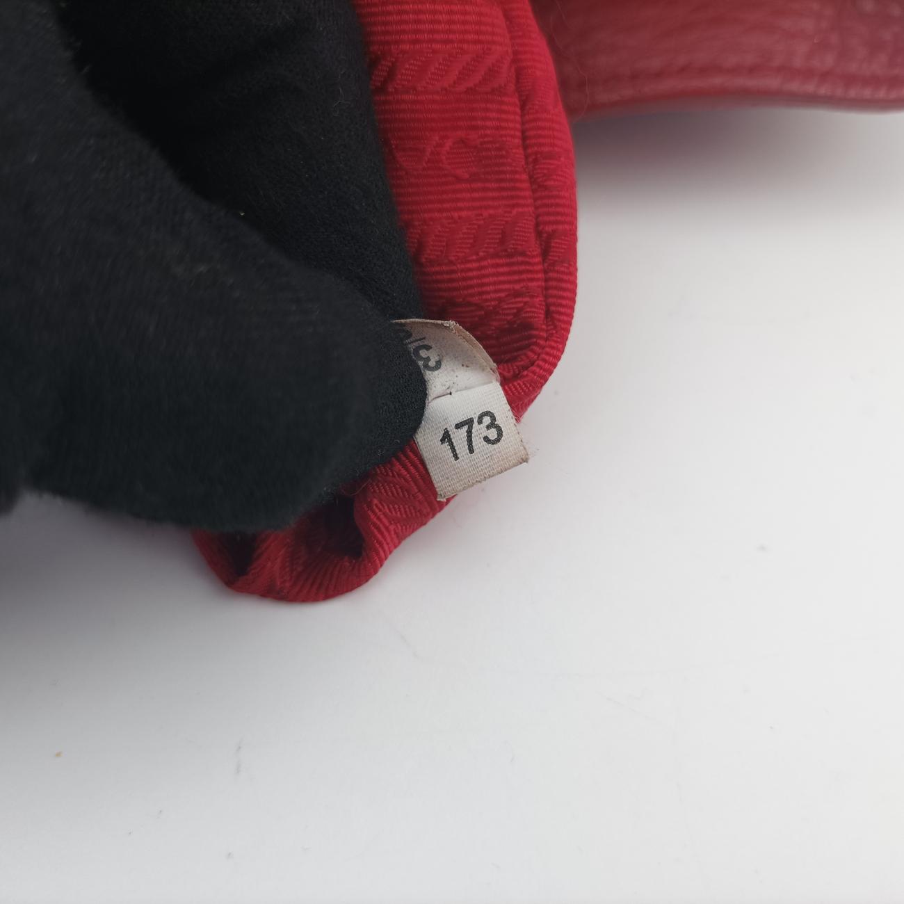 Pre-owned Prada Triangle logo Red Leather B2343M shoulderbag | stylenewstar